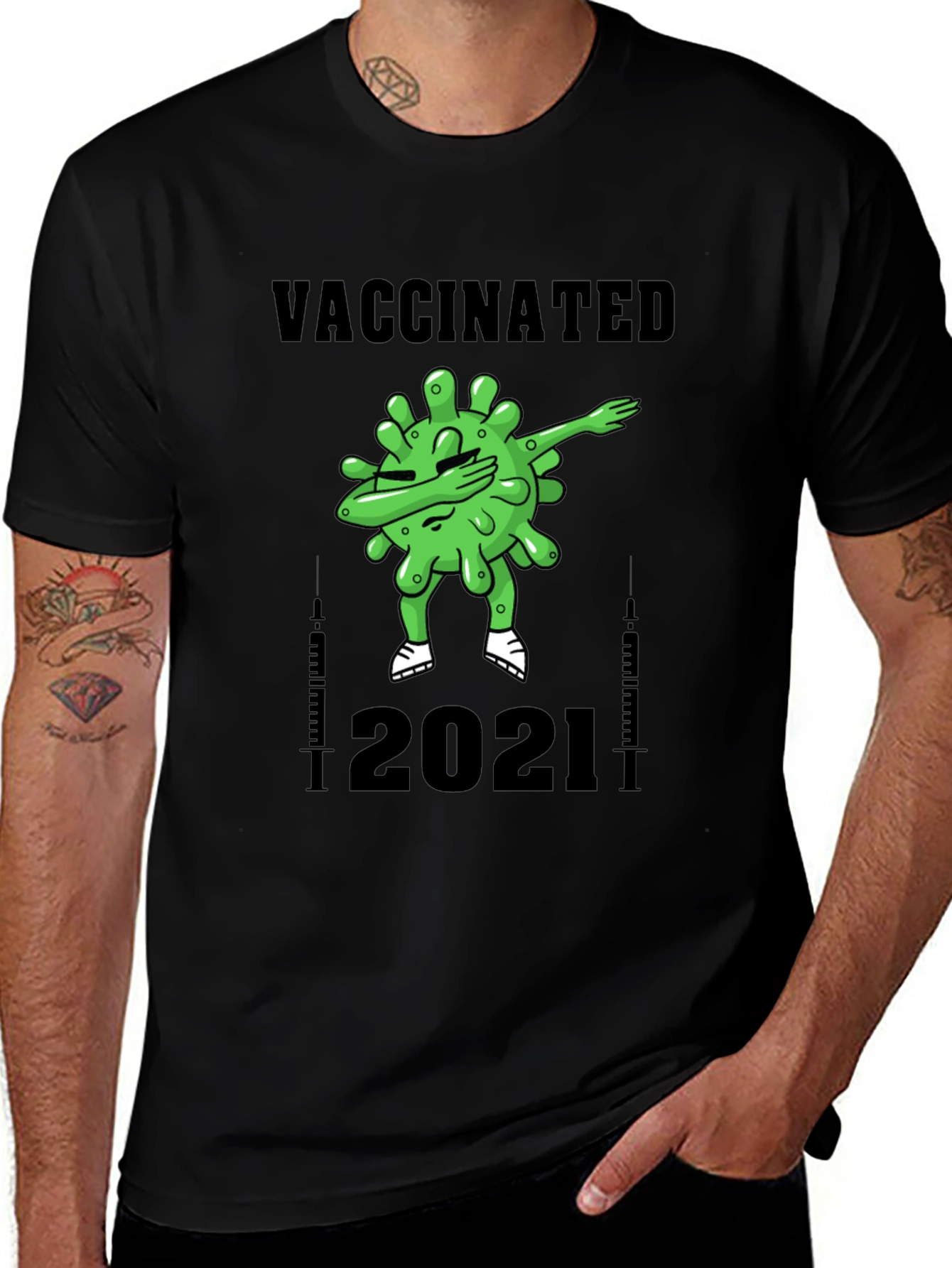 Variant 19 of Vaccinated 2021 Graphic Tee - Unisex