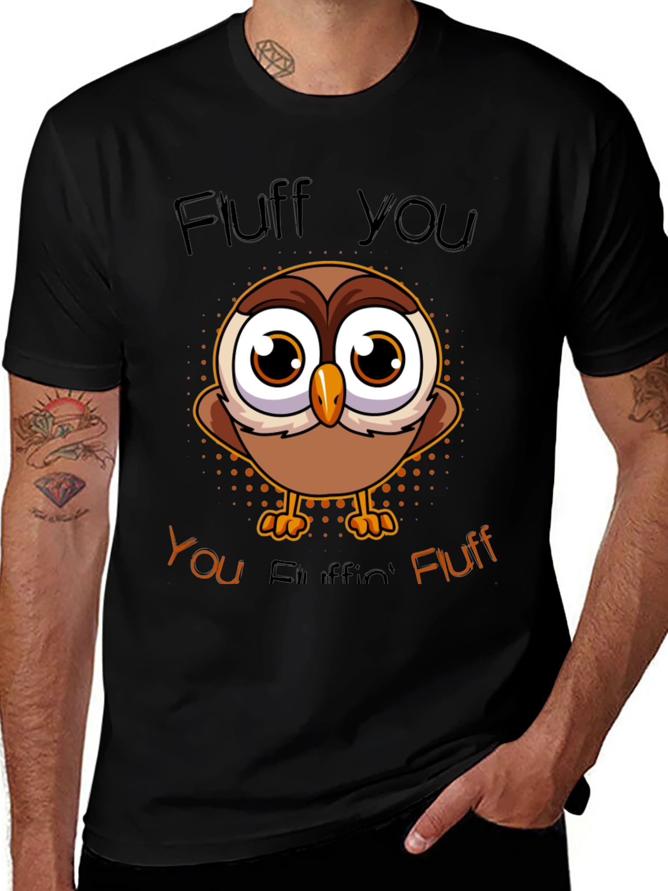 Variant 2 of Fluff You Owl T-Shirt - Funny Graphic Tee