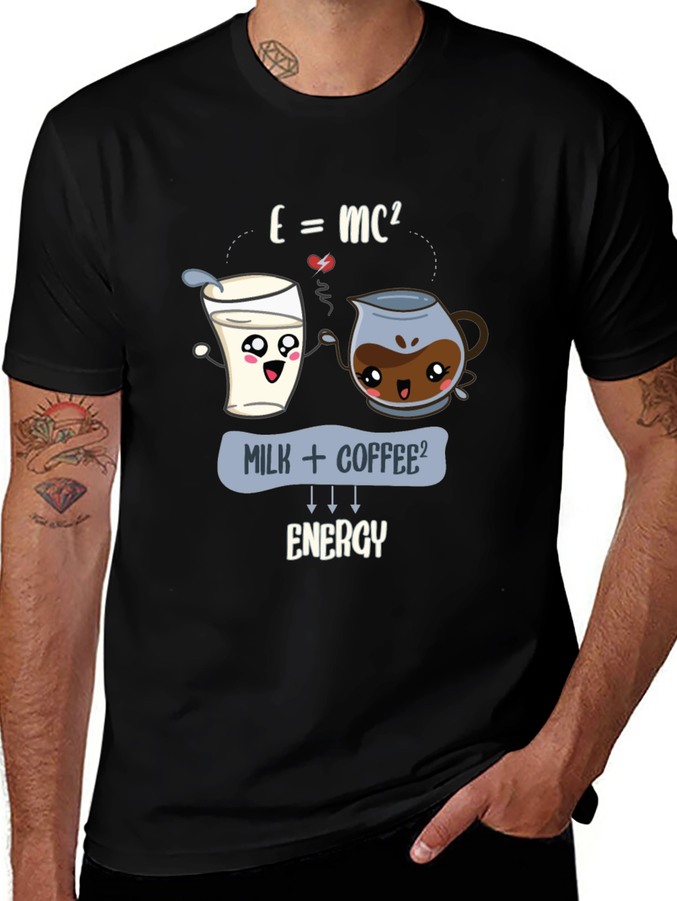 Funny Coffee Lover T-Shirt - Energy Formula Black Tee