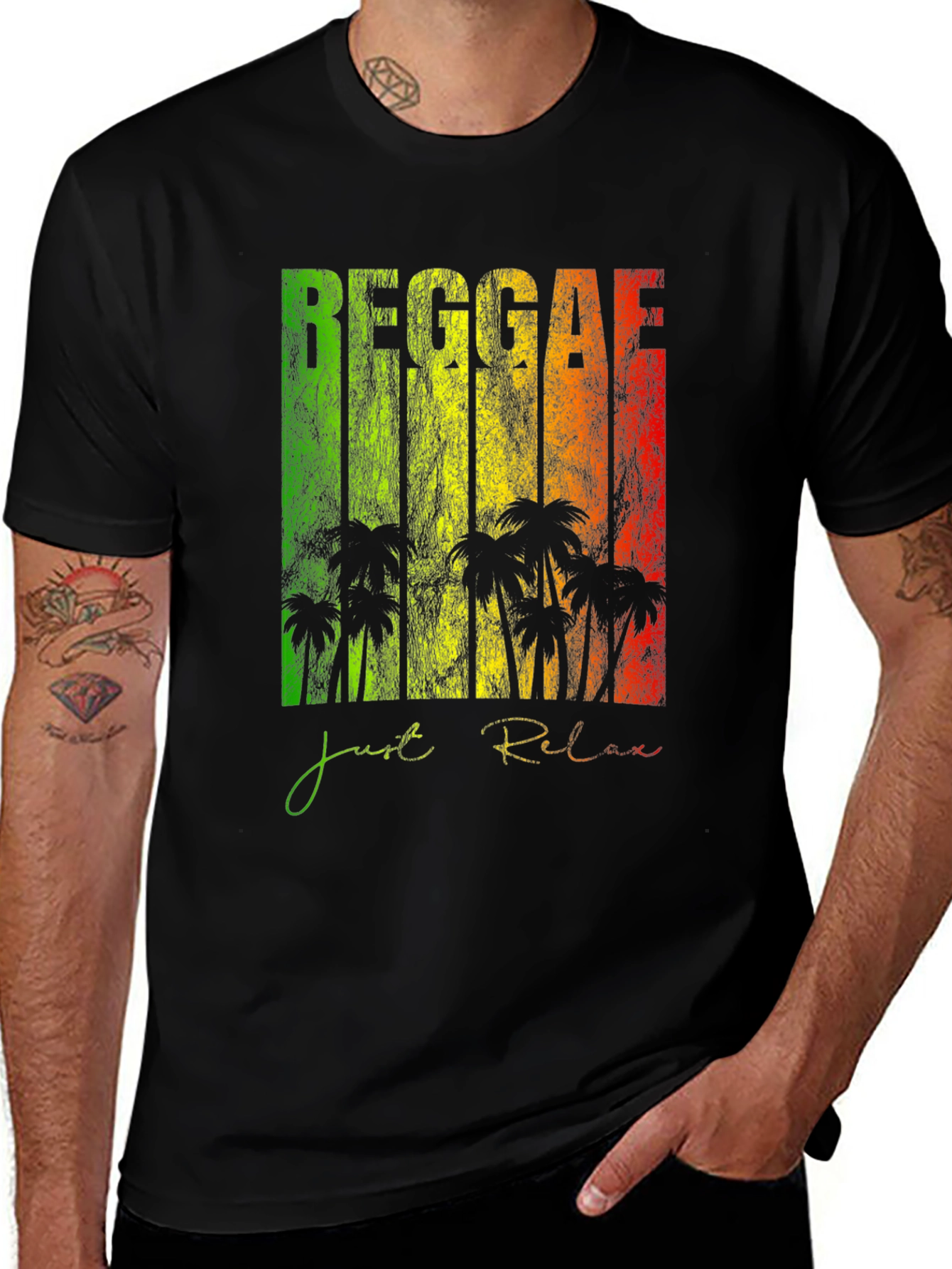 Variant 20 of Reggae Just Relax Graphic T-Shirt