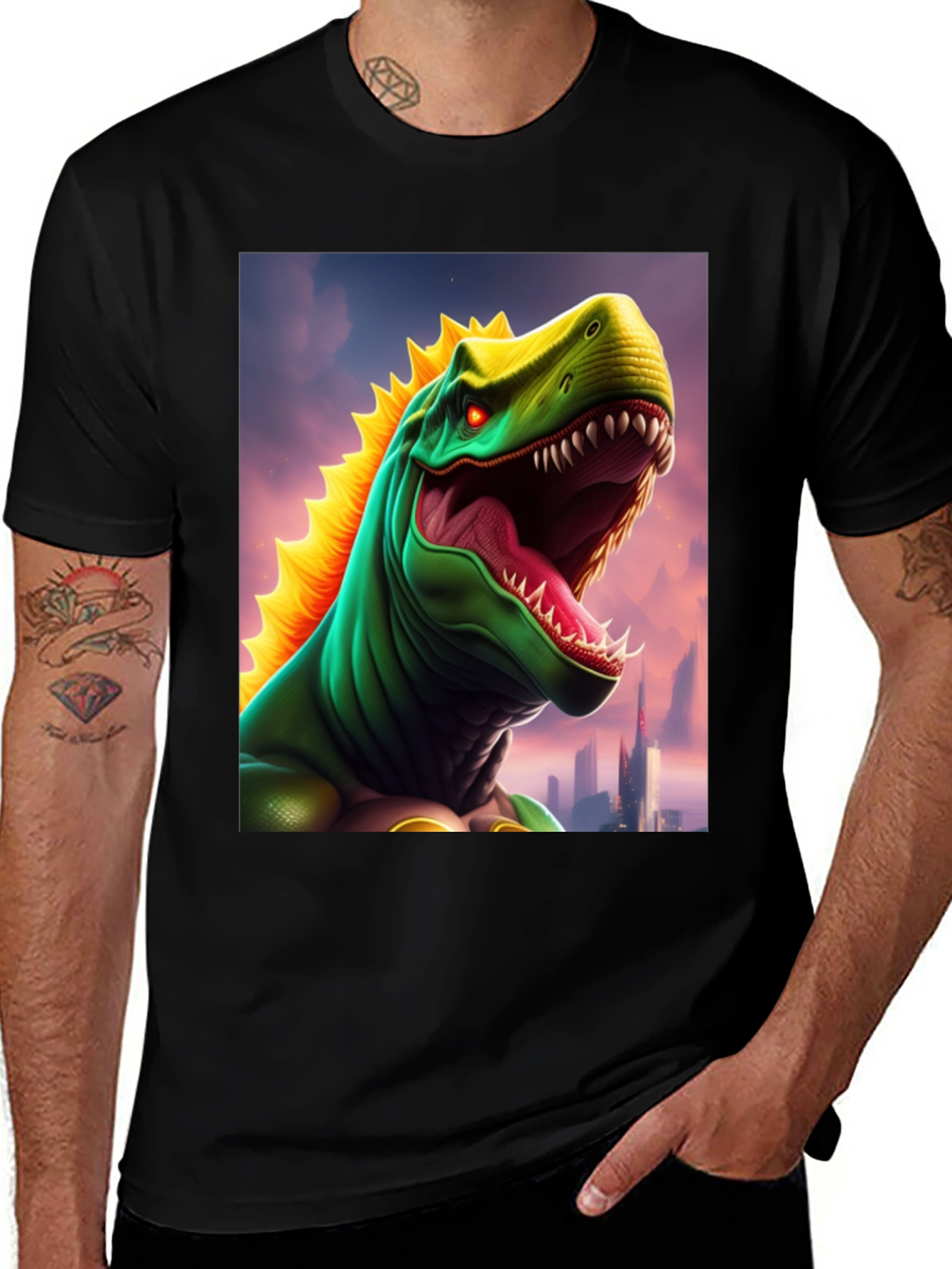 Variant 27 of Dino City T-Shirt: Roaring Style