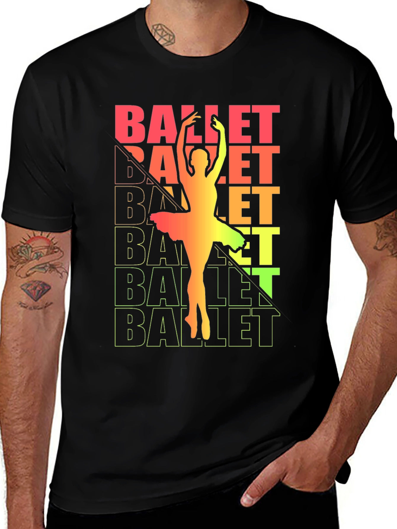 Variant 20 of Ballet Dancer Graphic Tee - Stylish Unisex Cotton T-Shirt