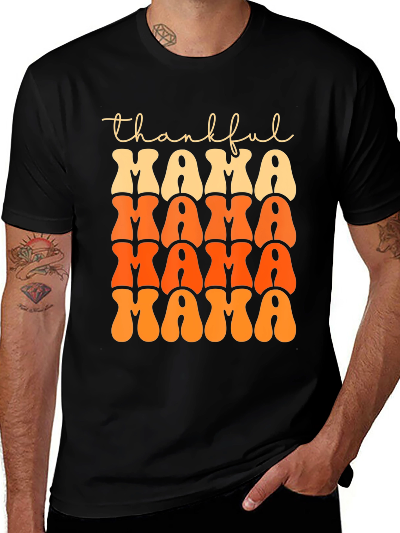 Variant 14 of Thankful Mama T-Shirt - Fall Festive Tee