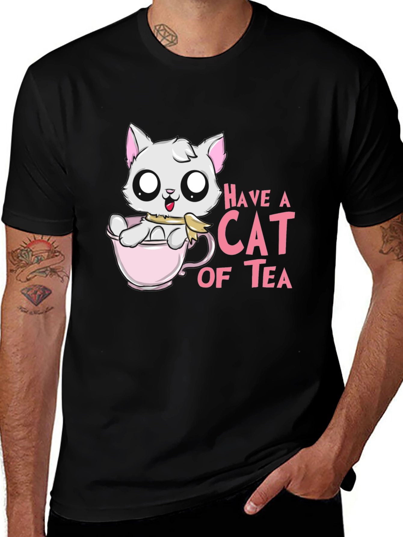 Variant 28 of Have a Cat of Tea T-Shirt - Cute Kawaii Graphic Tee