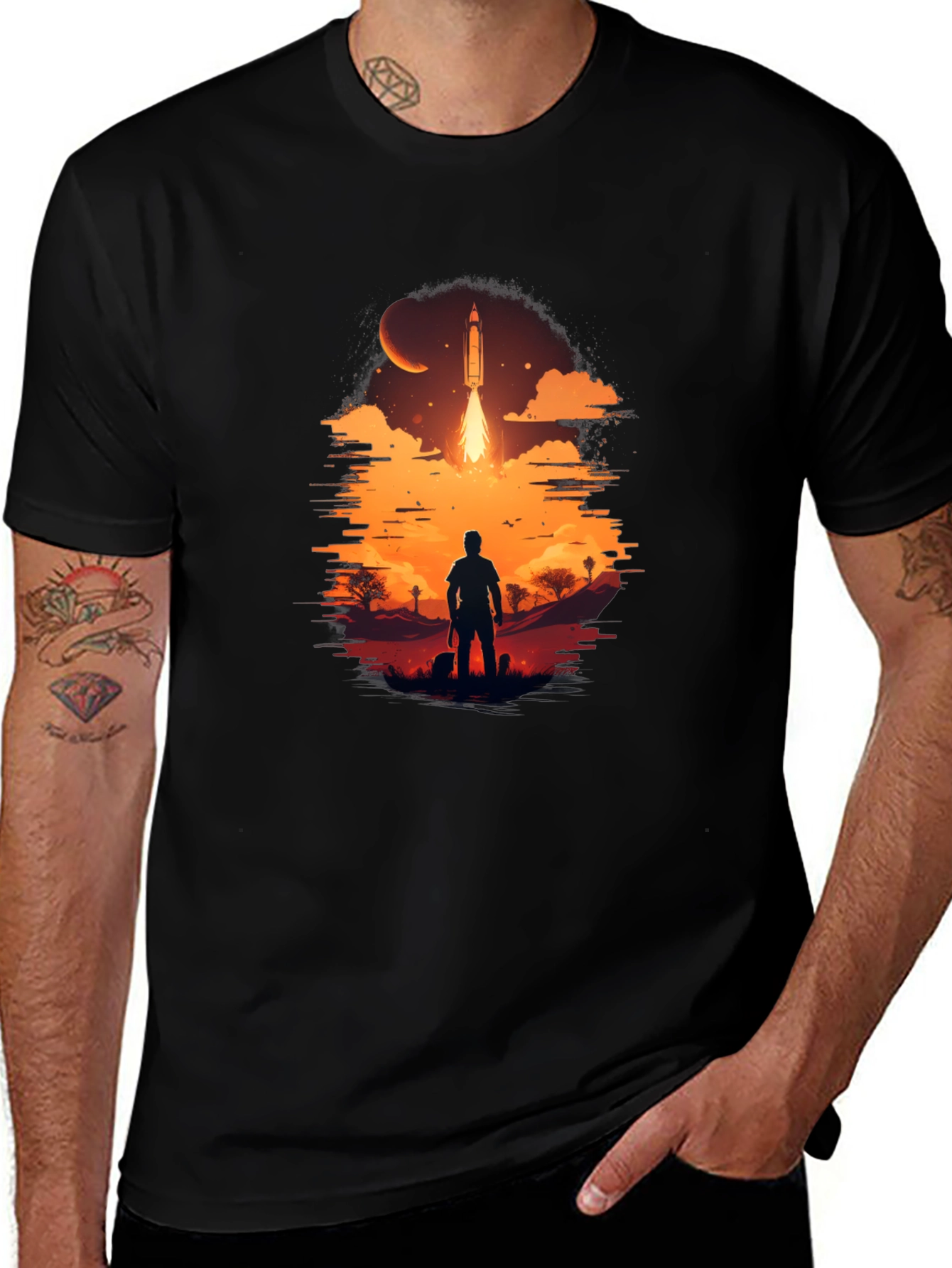 Variant 14 of Space Launch Graphic Tee