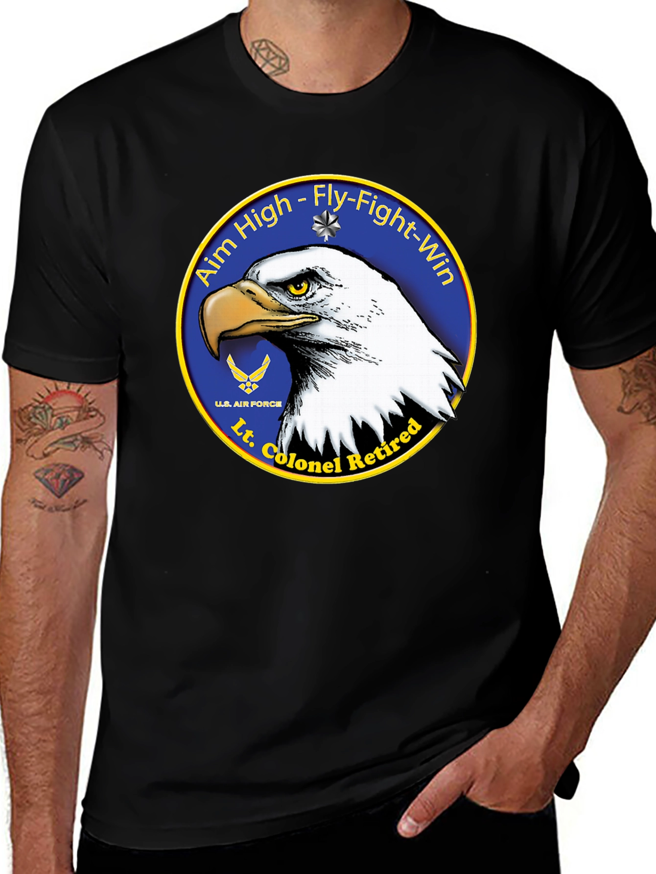 Variant 20 of Lt. Colonel Retired Eagle T-Shirt
