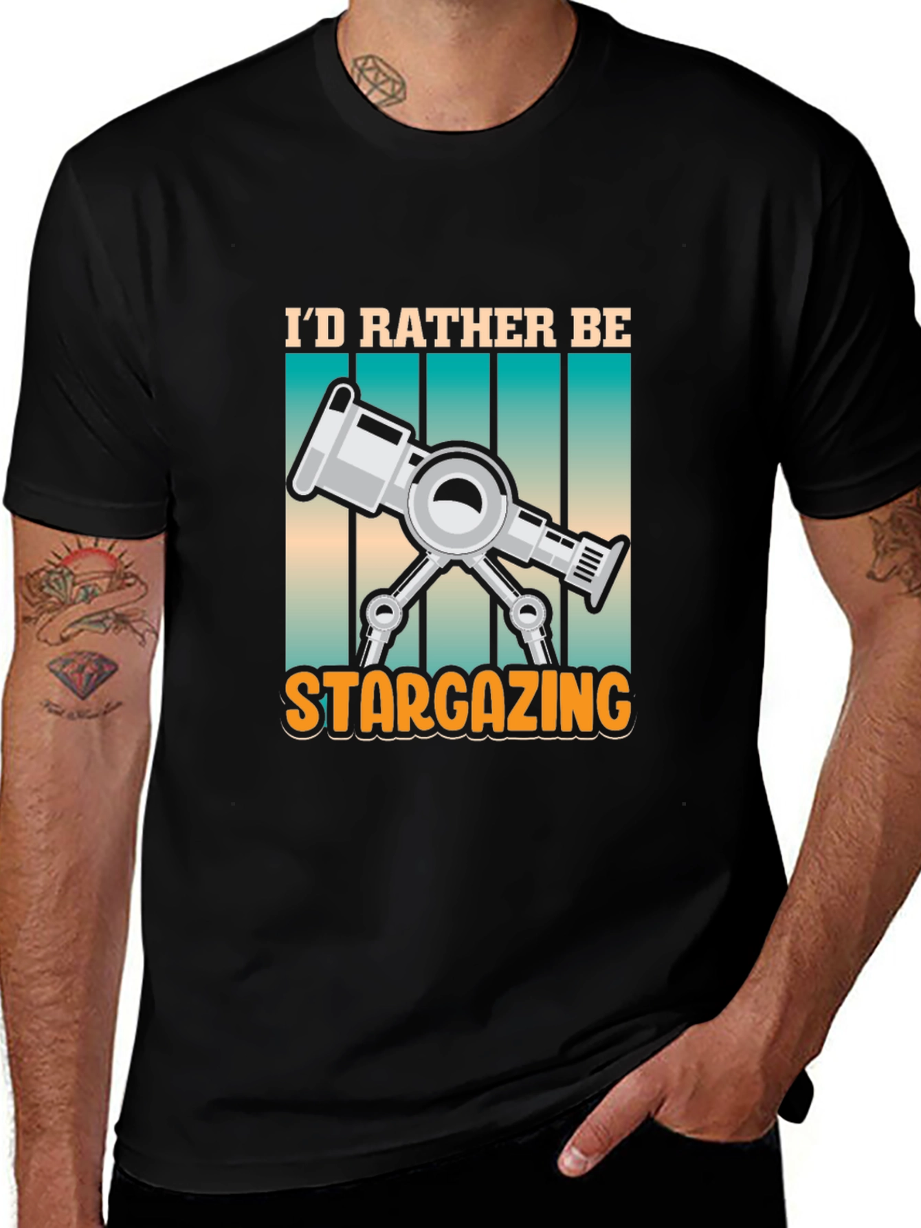 Variant 13 of Stargazing Telescope Graphic Tee