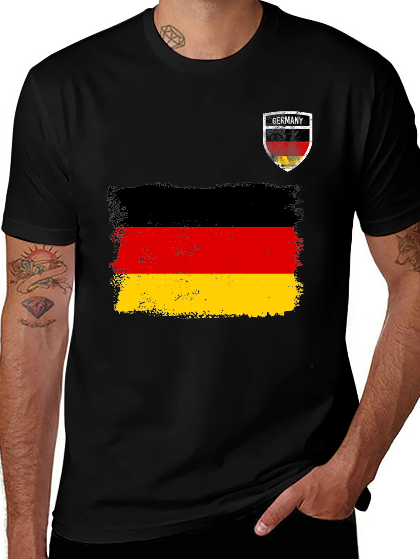 Germany Flag T-Shirt: Distressed Graphic Tee for German Pride