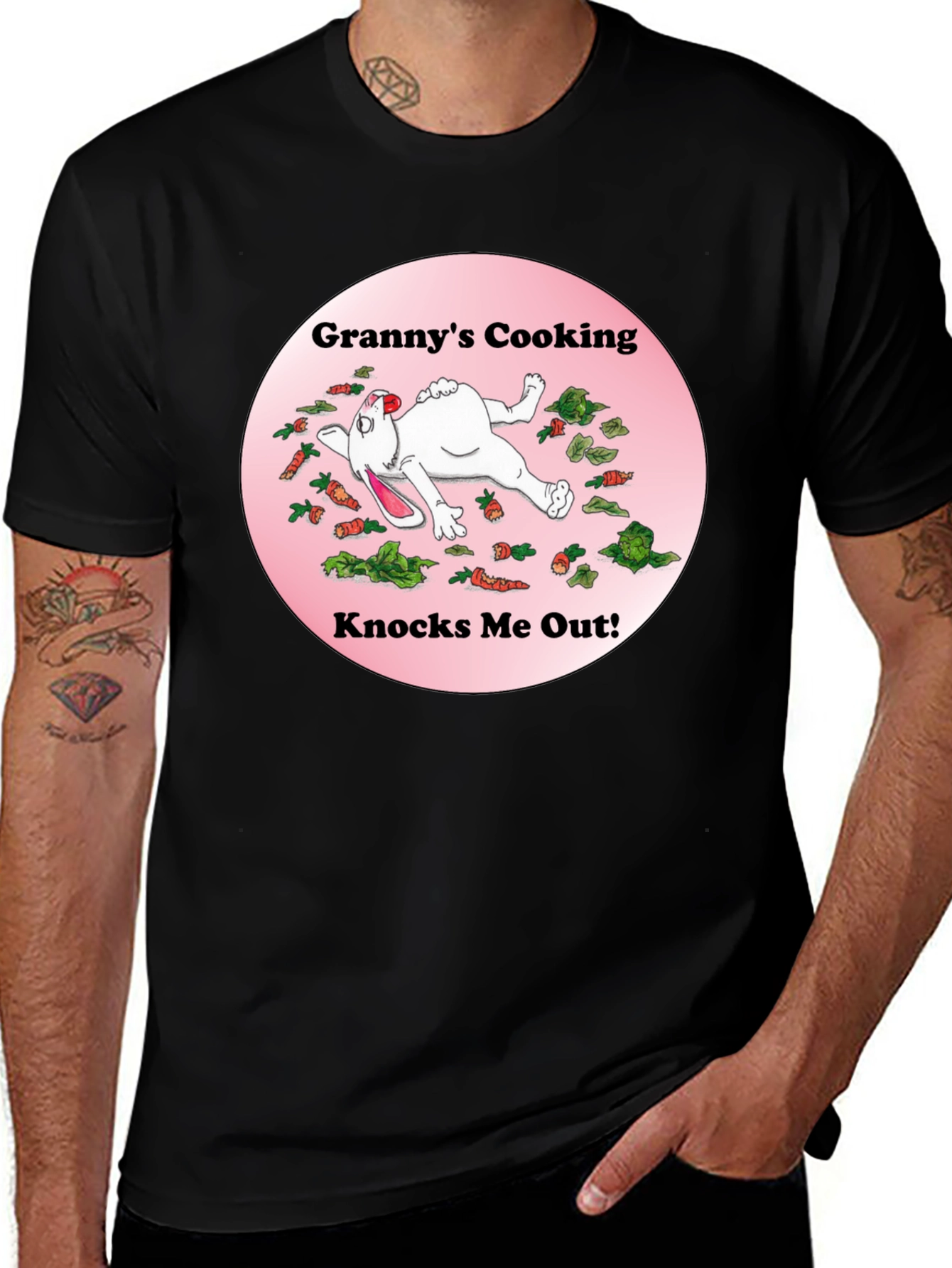 Variant 16 of Granny's Cooking T-Shirt Funny Rabbit