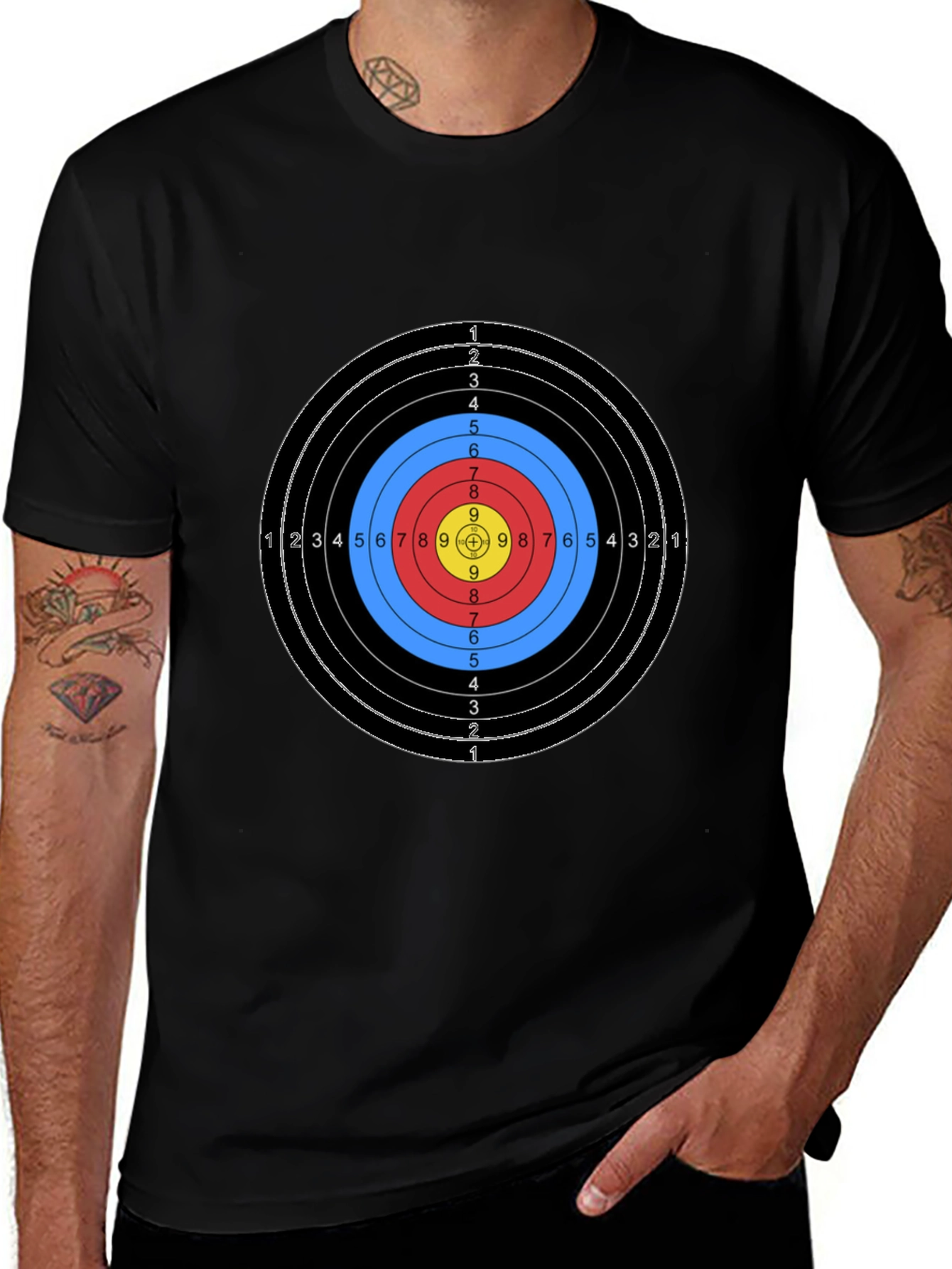 Variant 24 of Archery Target T-Shirt - Bullseye Tee