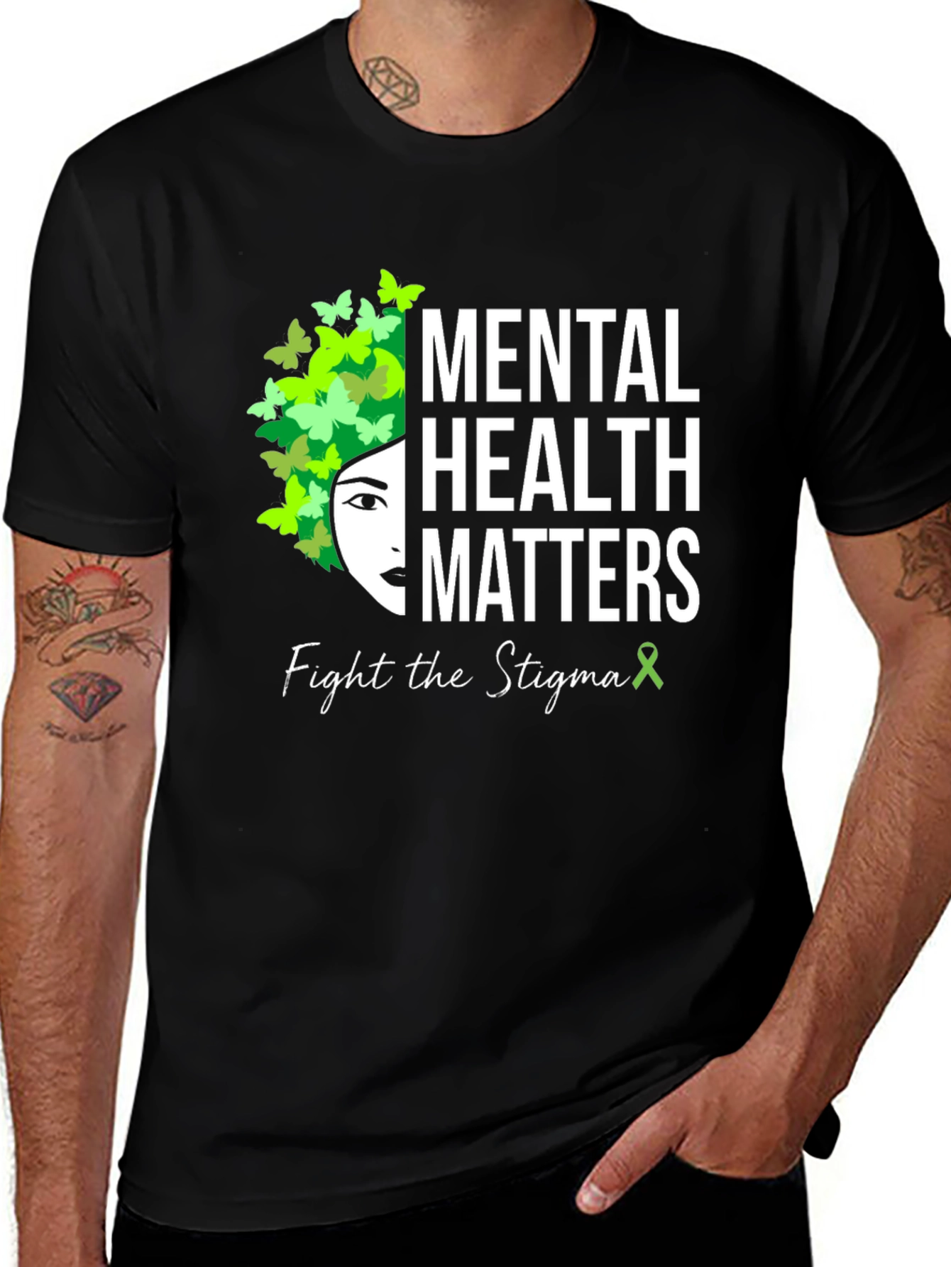 Variant 25 of Mental Health Matters T-Shirt - Fight the Stigma