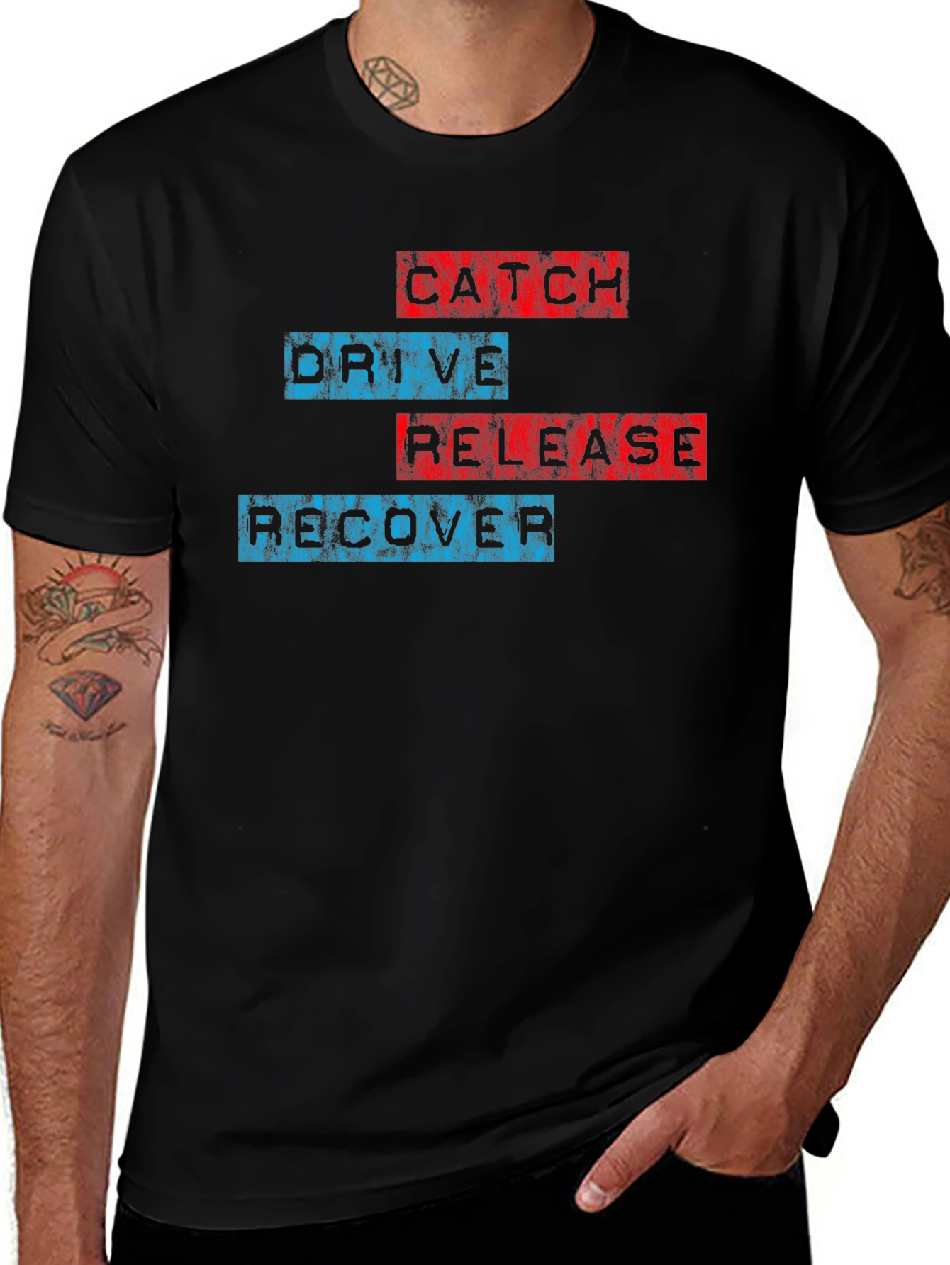 Catch Drive Release Recover T-Shirt