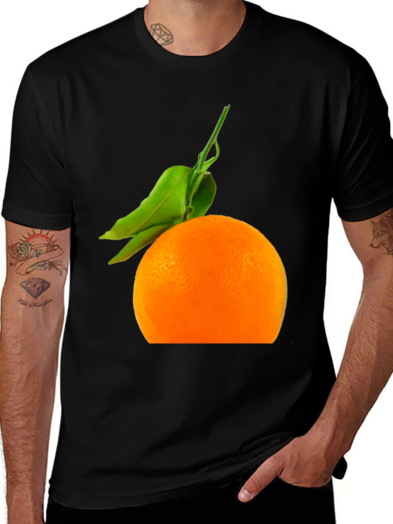 Variant 21 of Orange Fruit Graphic Tee