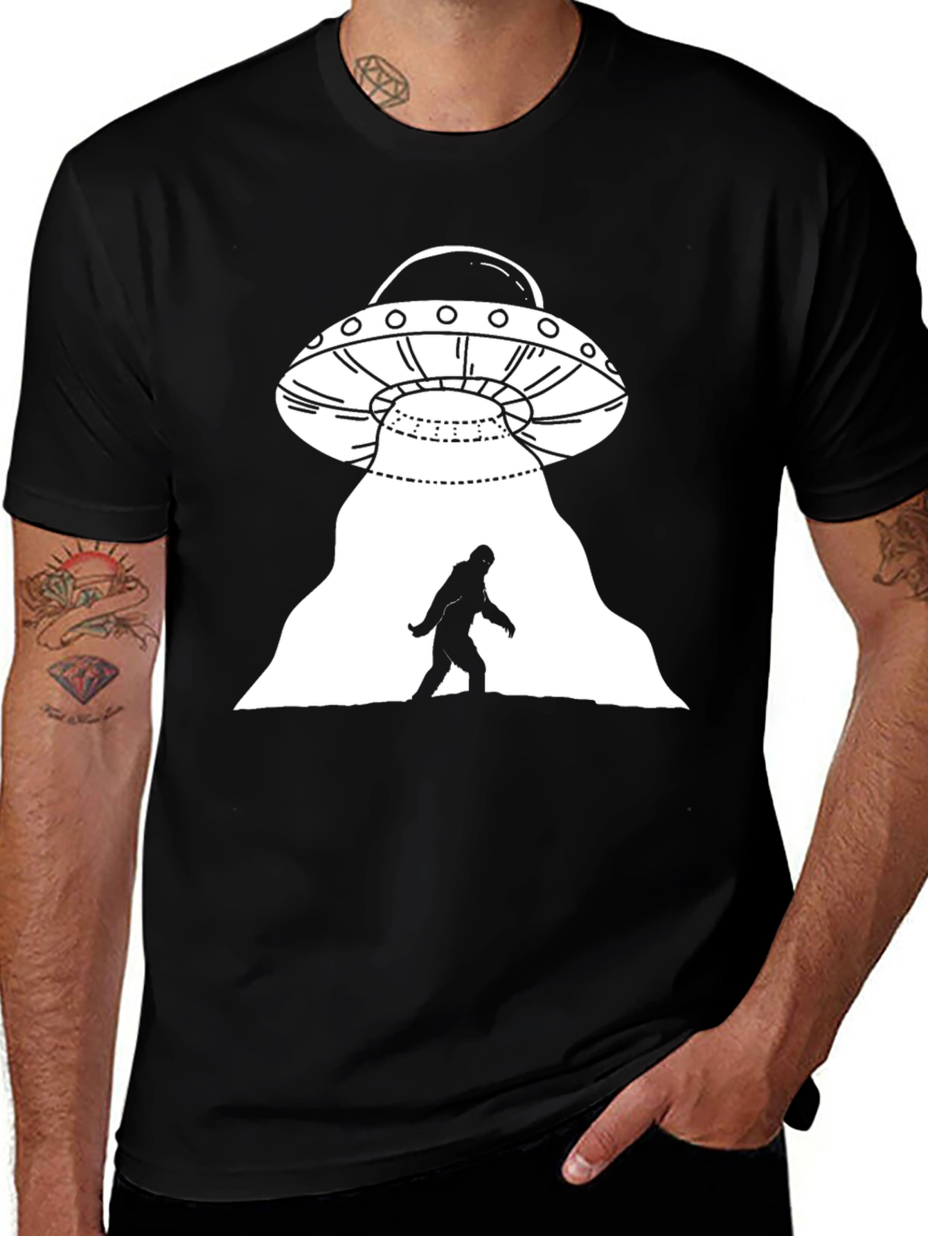 UFO Abduction Graphic Tee