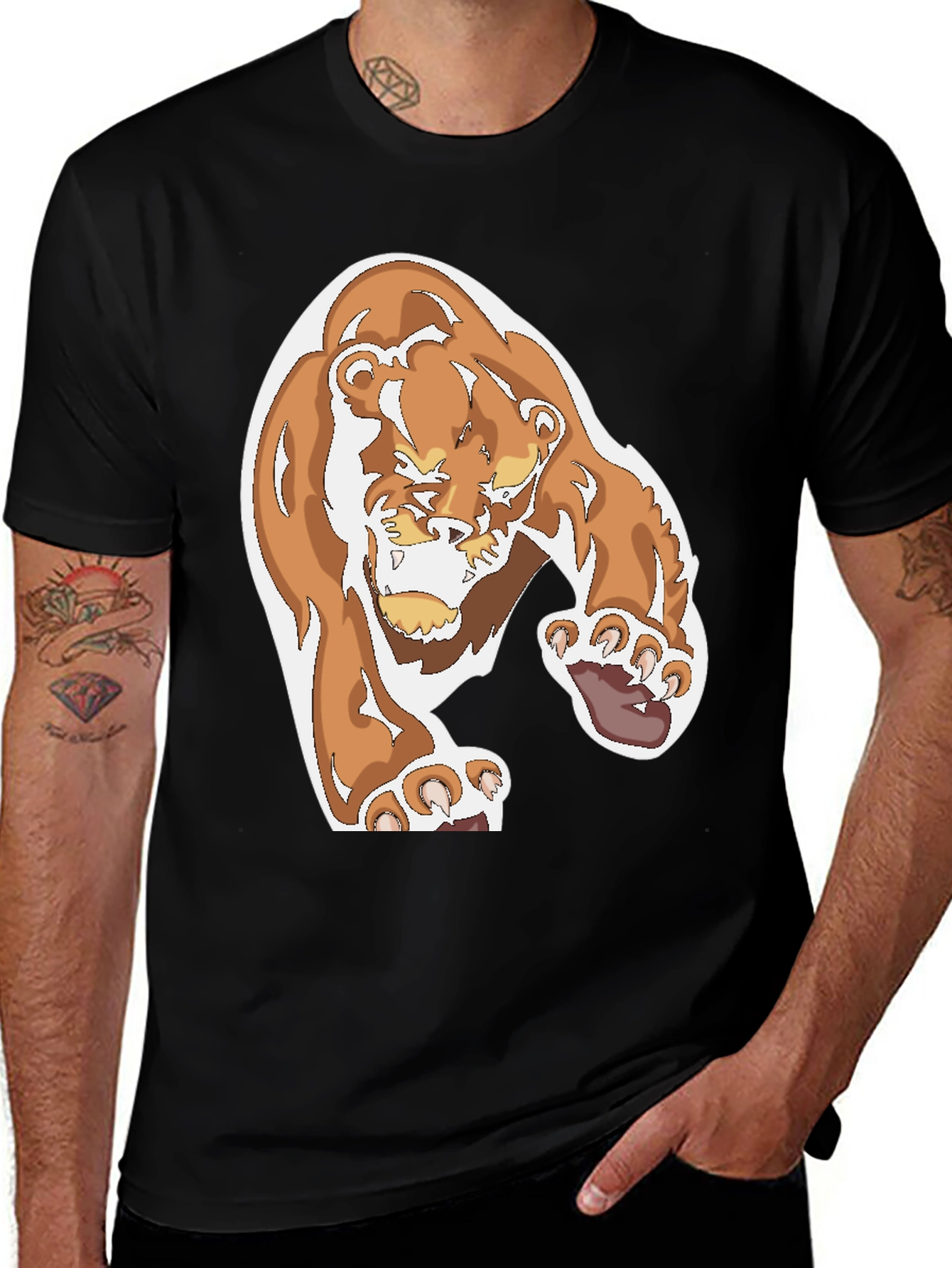 Variant 11 of Cartoon Bear Graphic Tee