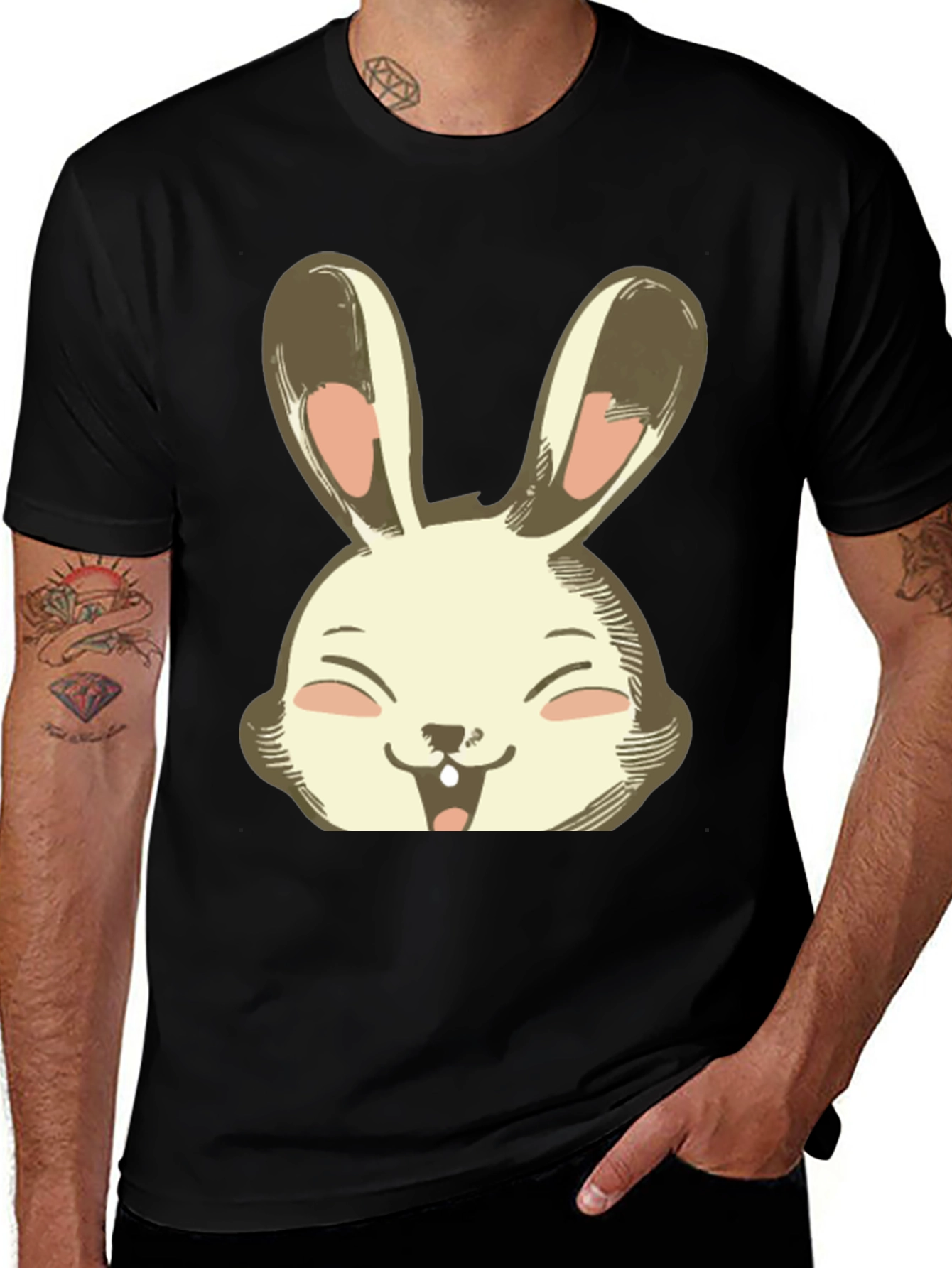 Variant 30 of Cute Bunny Graphic T-Shirt