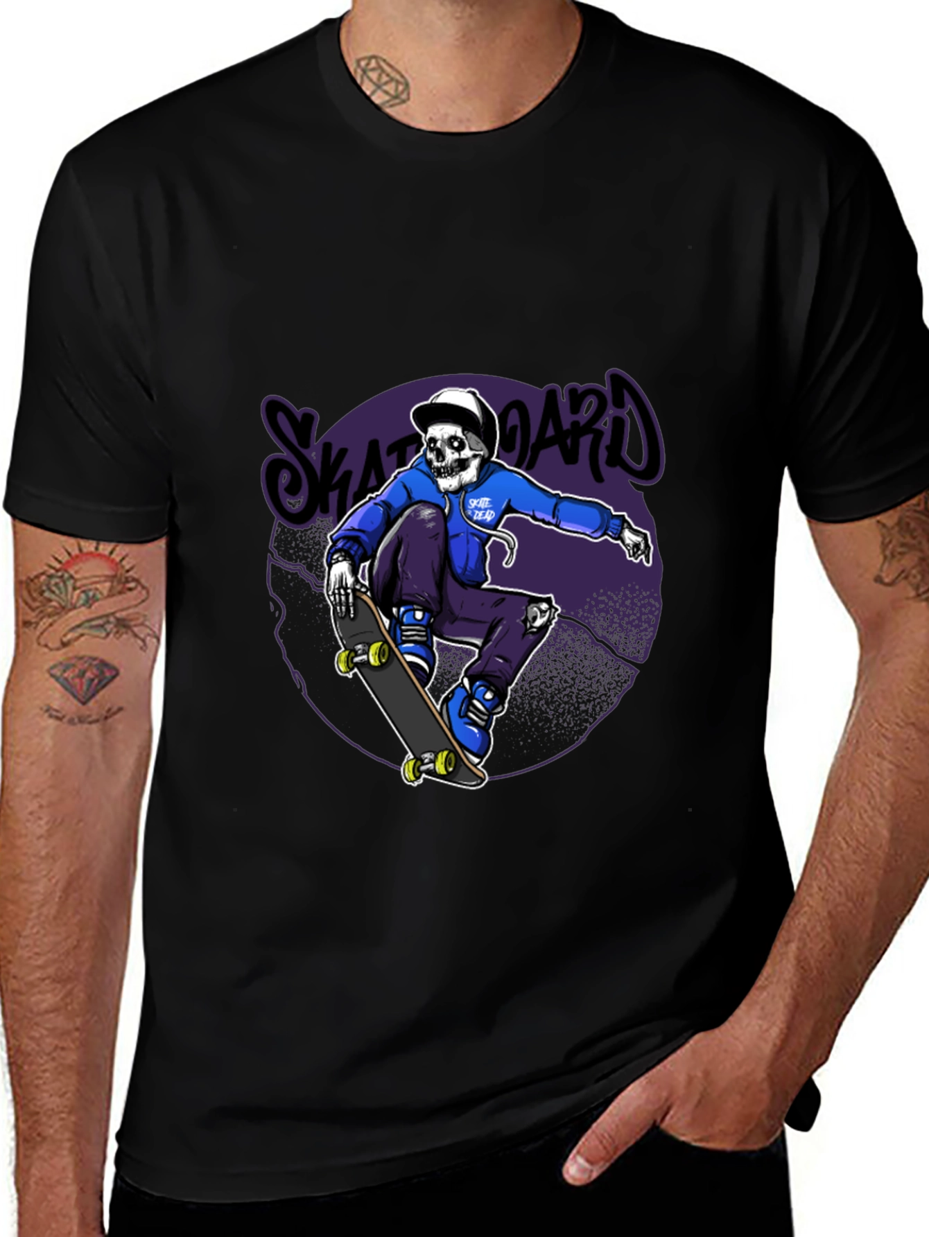Variant 29 of Skateboard Skeleton T-Shirt
