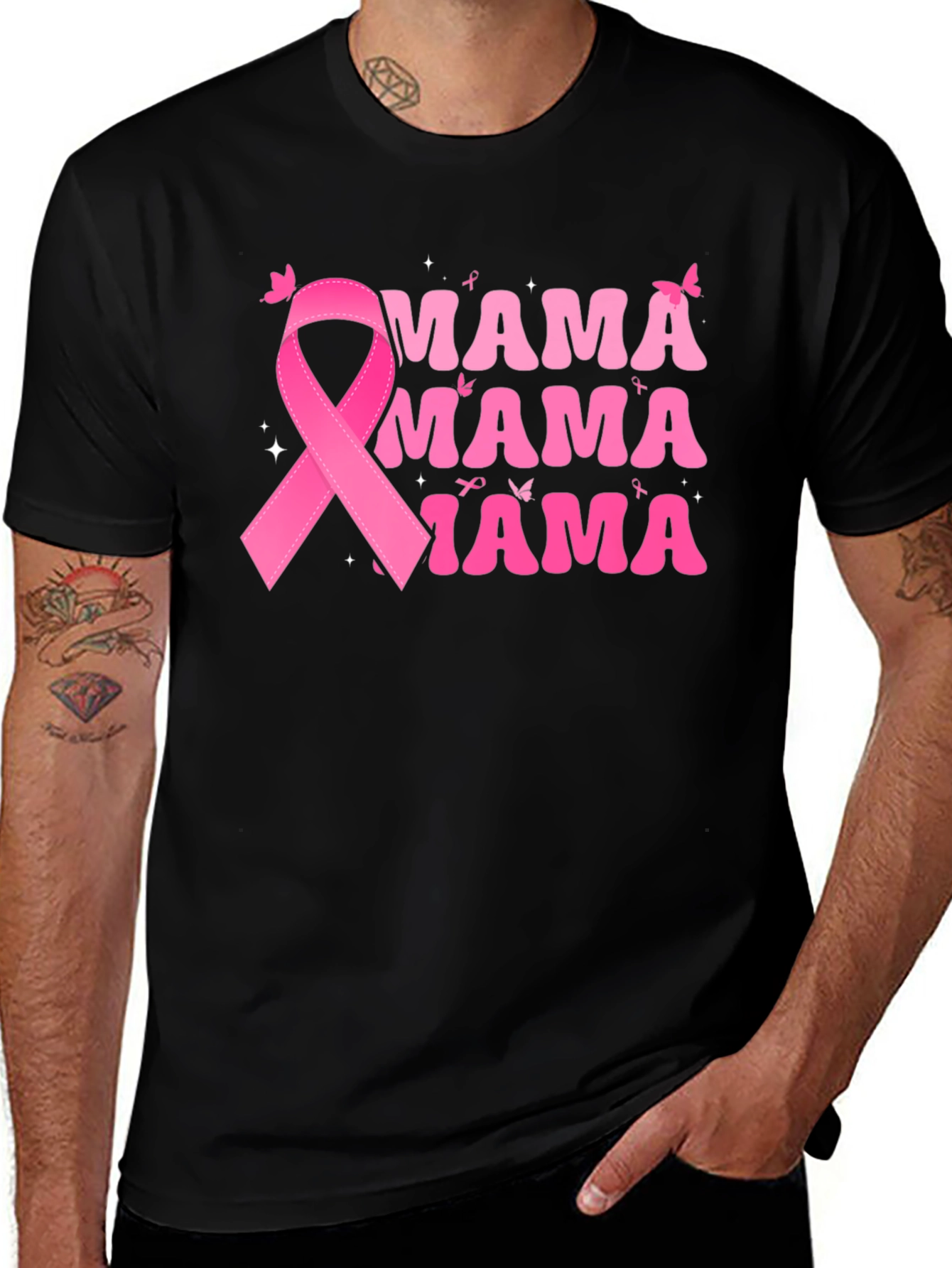 Variant 30 of Mama Breast Cancer Awareness T-Shirt