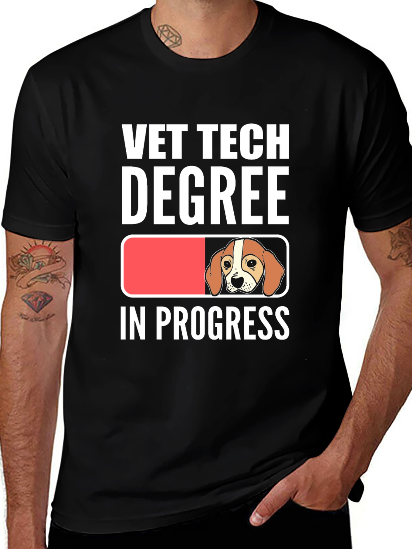 Variant 4 of Vet Tech Degree In Progress Graphic T-Shirt