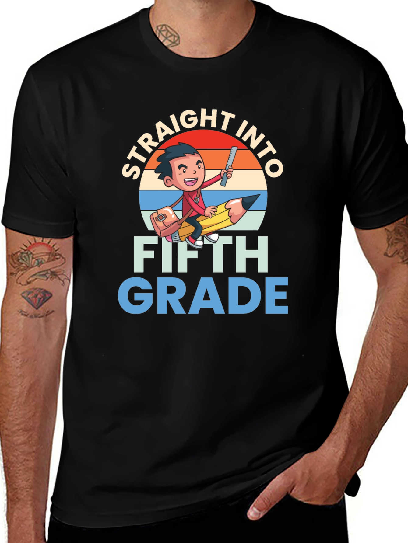 Variant 22 of Straight Into Fifth Grade T-Shirt