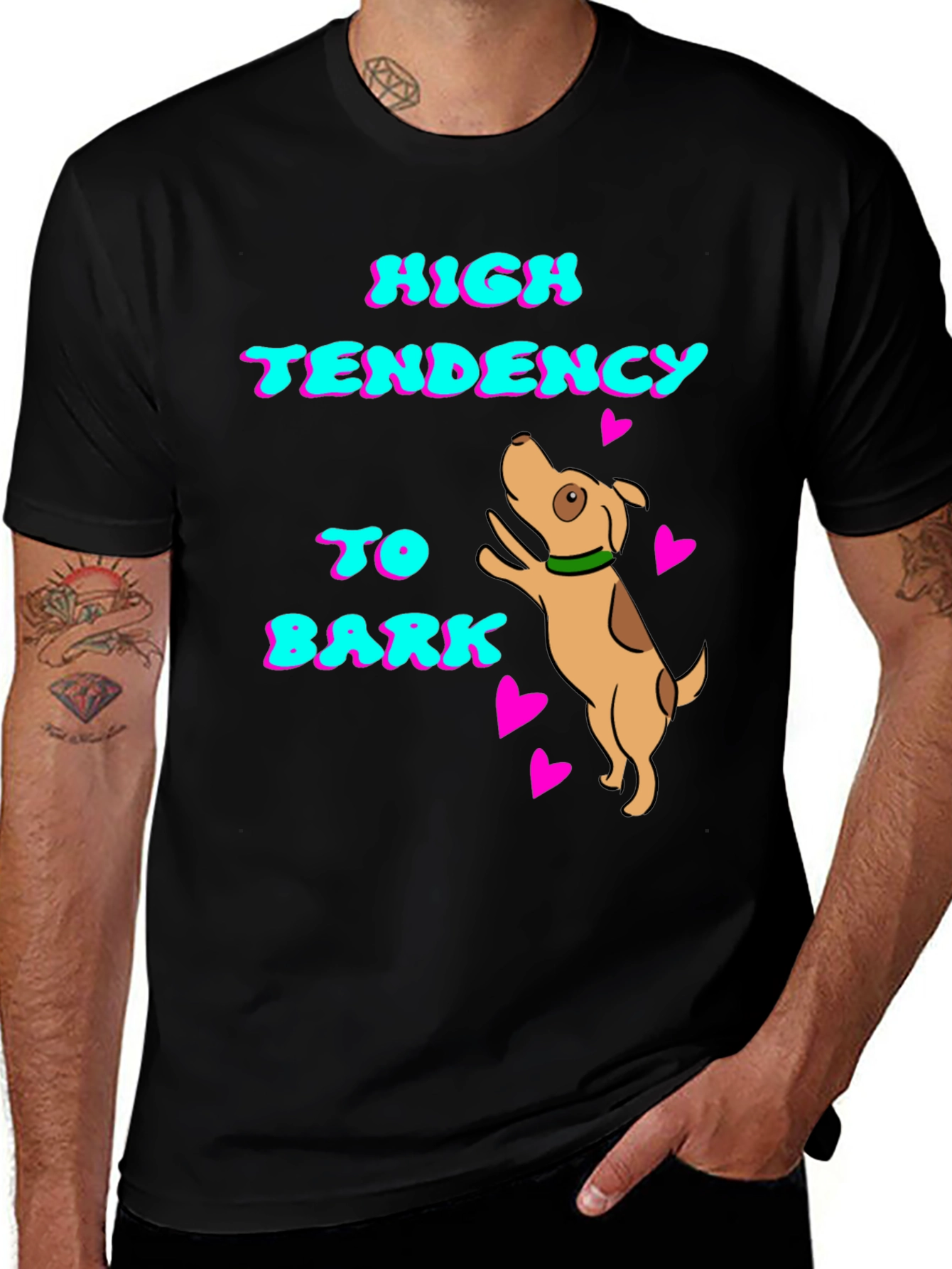 Variant 13 of High Tendency to Bark Dog T-Shirt