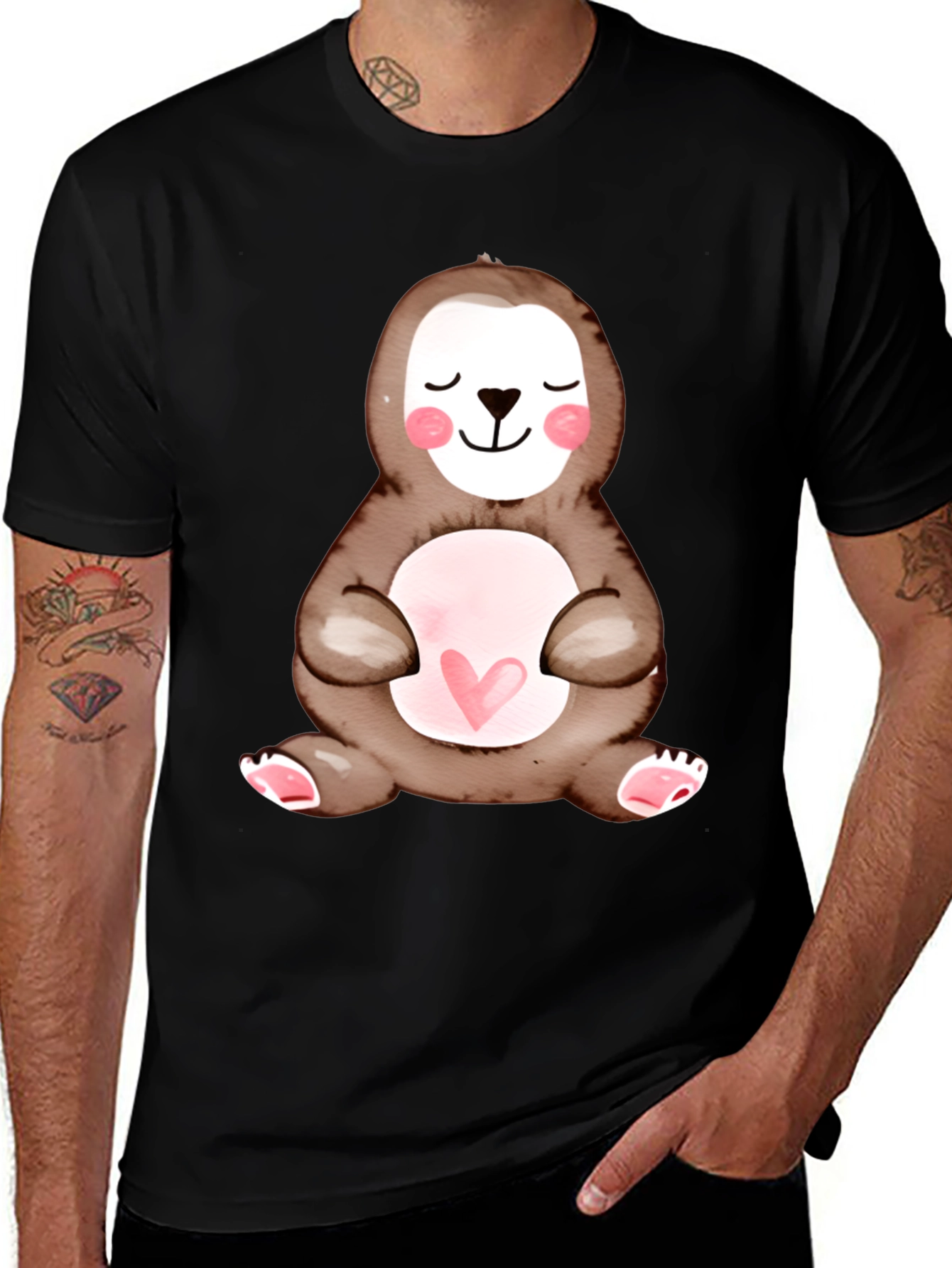 Variant 15 of Cute Sloth Heart T-Shirt