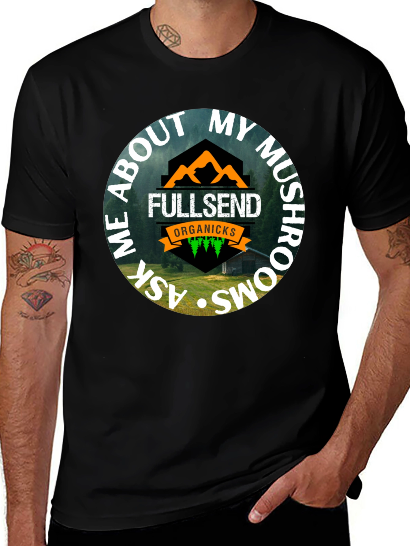 Fullsend Organicks Mushroom T-Shirt