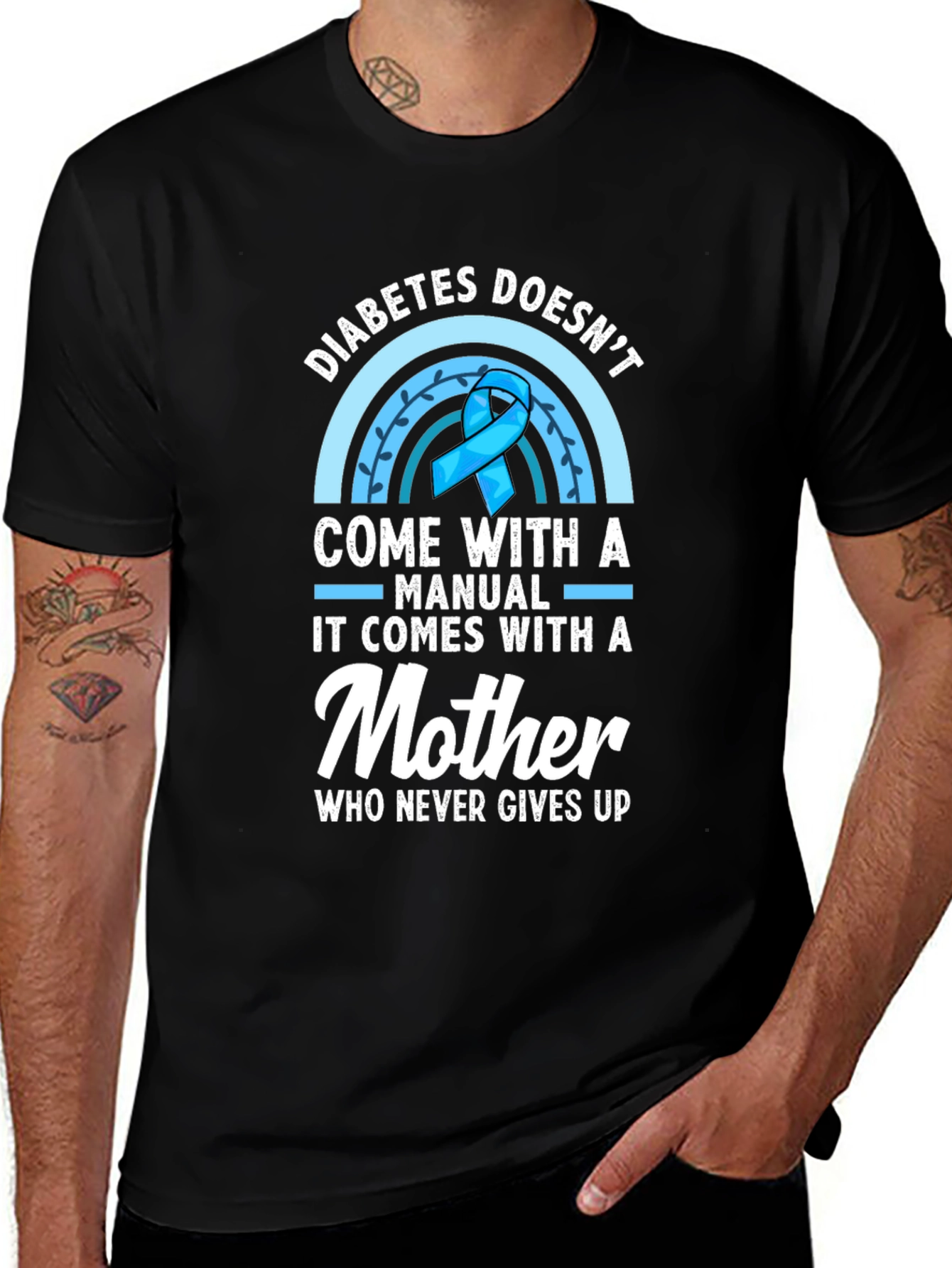 Variant 16 of Diabetes Awareness T-Shirt - A Mother's Love
