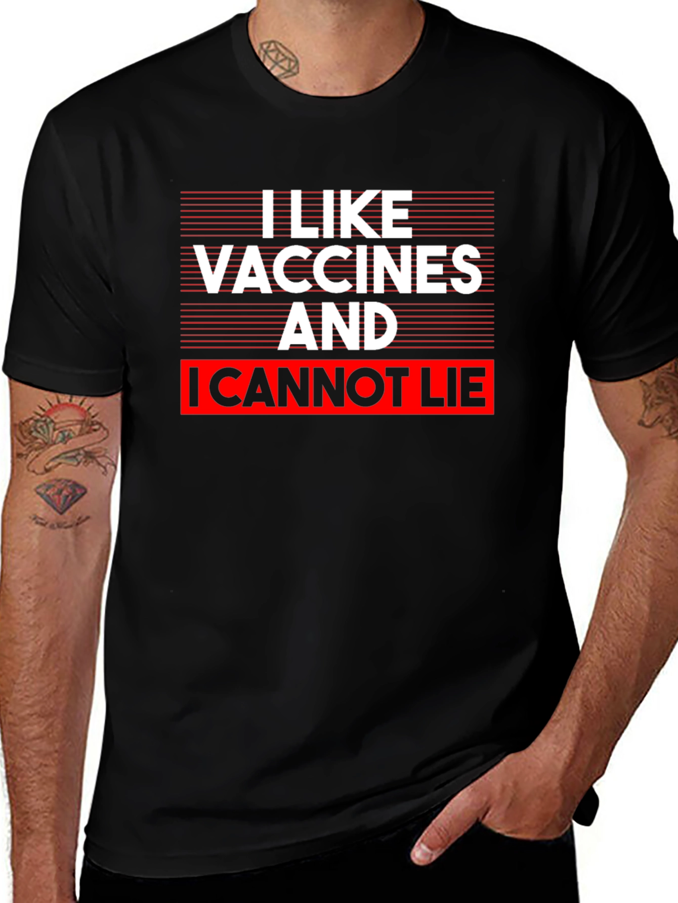 Variant 22 of I Like Vaccines T-Shirt