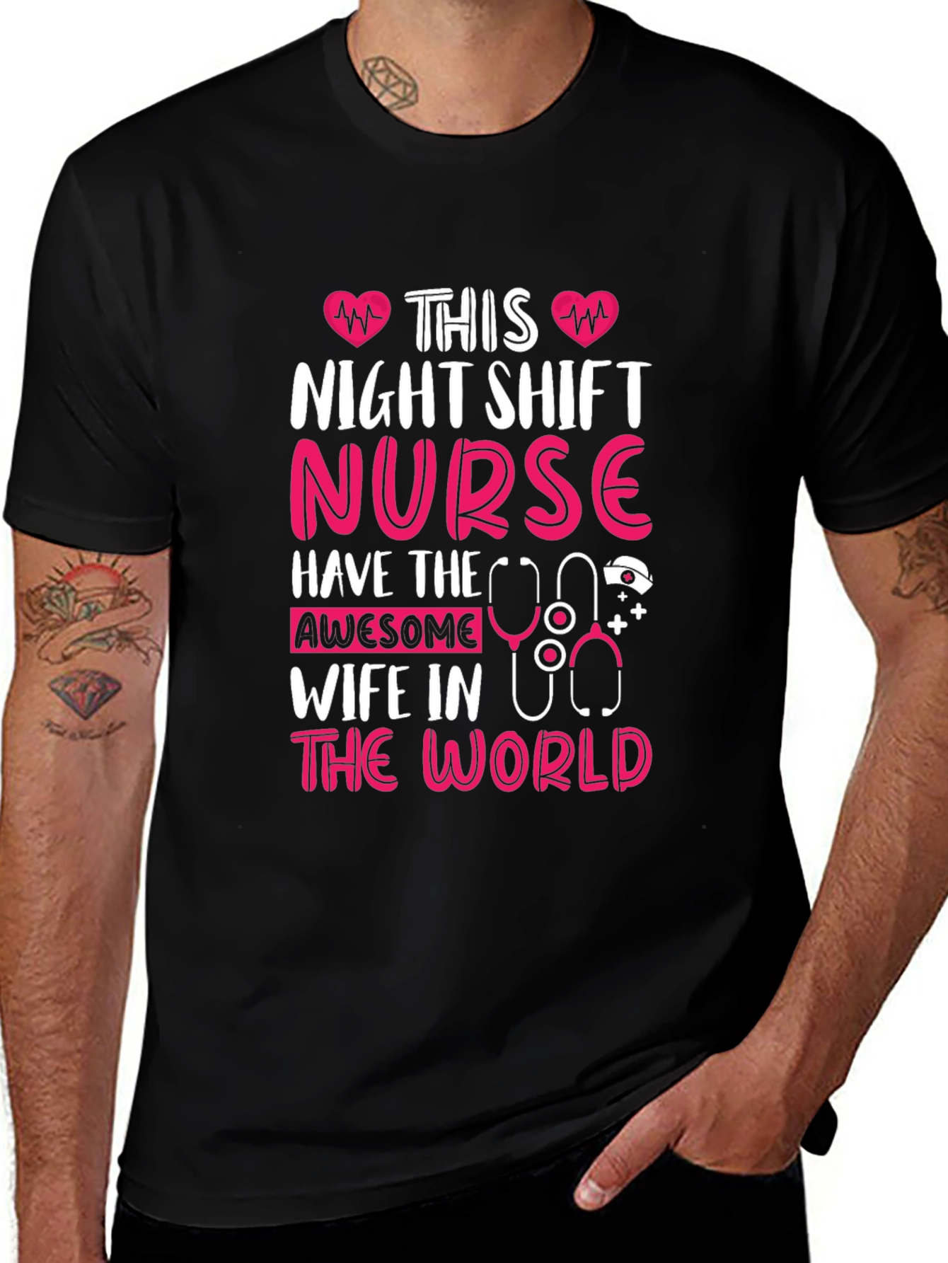 Variant 24 of Night Shift Nurse Wife T-Shirt