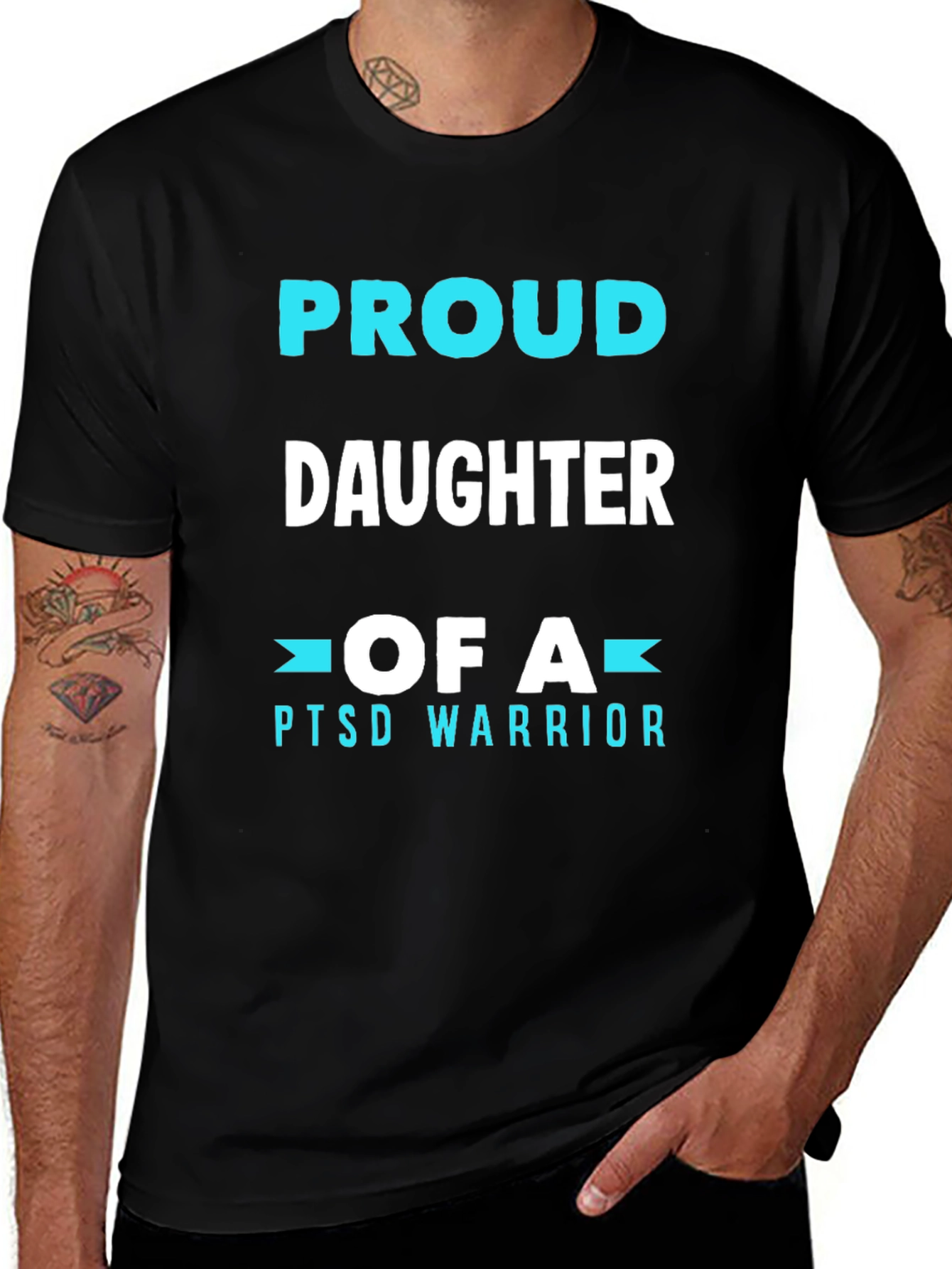 Variant 2 of Proud Daughter of a PTSD Warrior T-Shirt