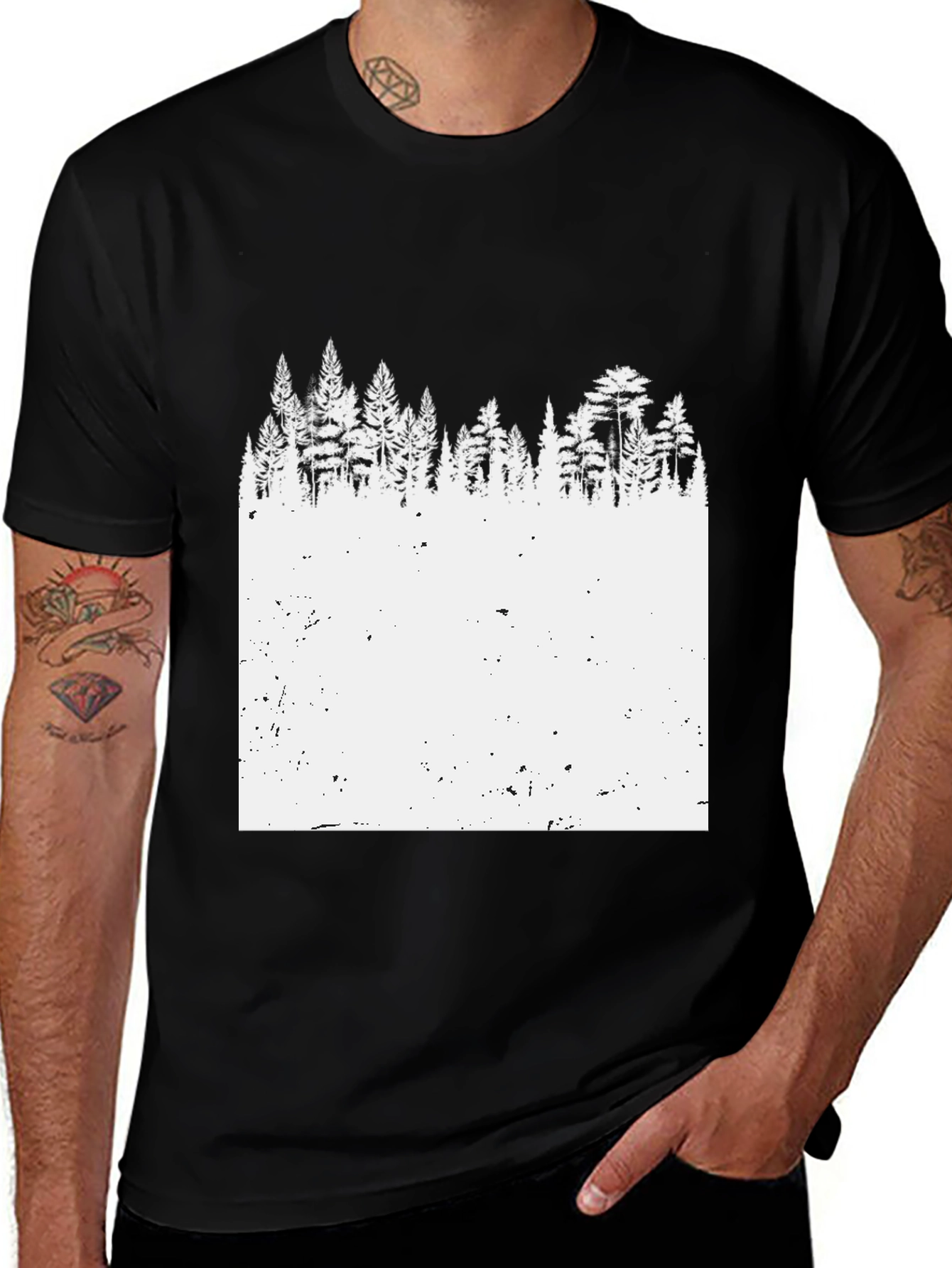 Variant 11 of Nature Inspired Black T-Shirt