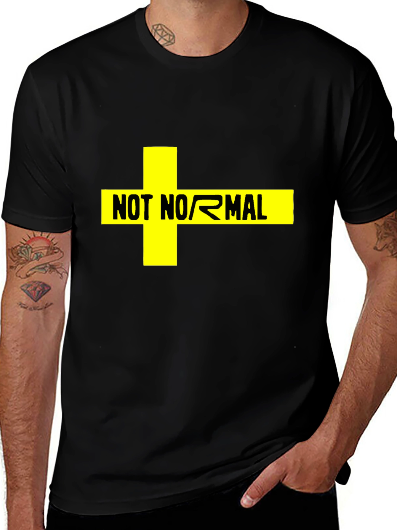 Variant 28 of Not Normal Graphic Tee - Bold Statement Shirt