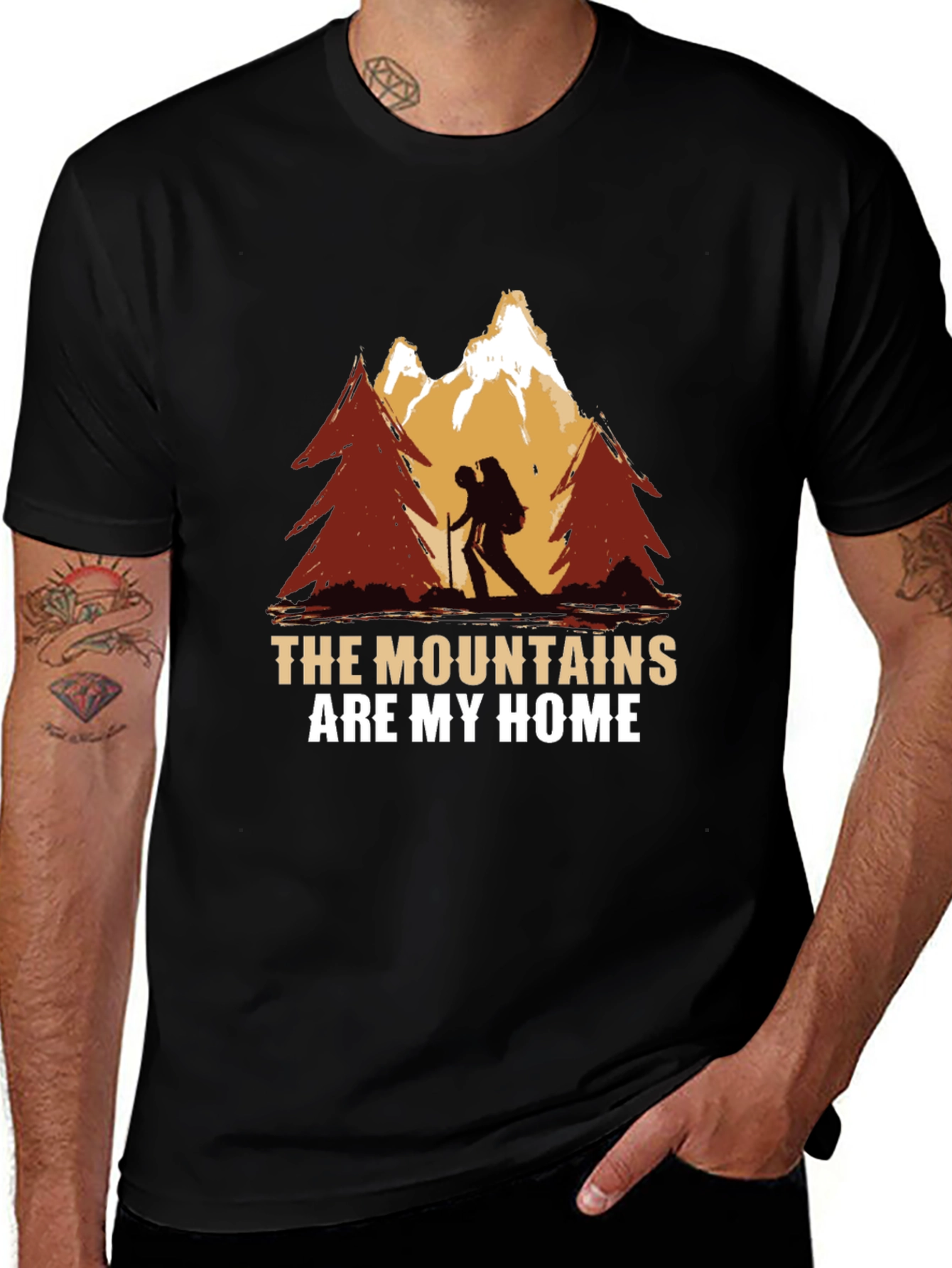 Mountains Are My Home Graphic T-Shirt