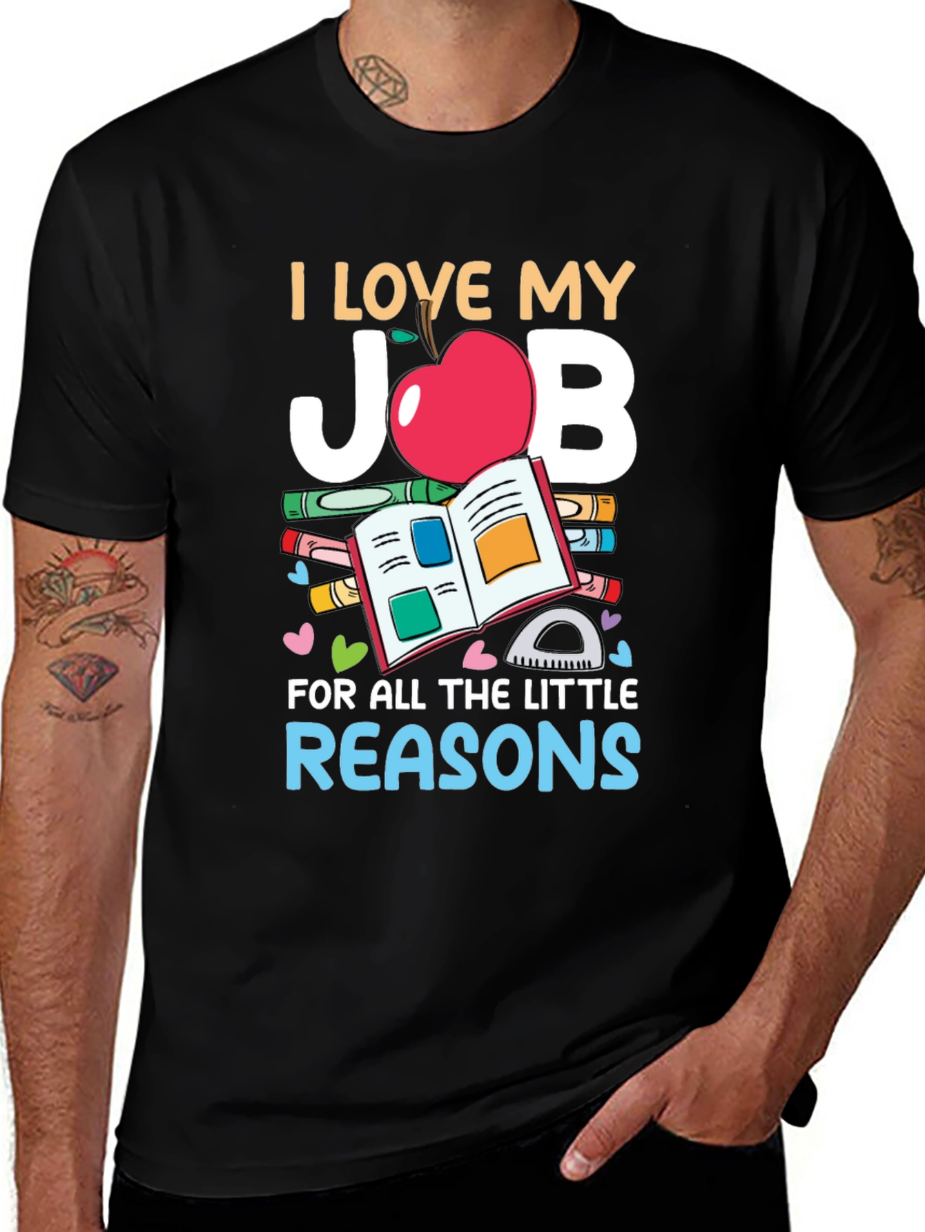 Variant 6 of I Love My Job Teacher T-Shirt