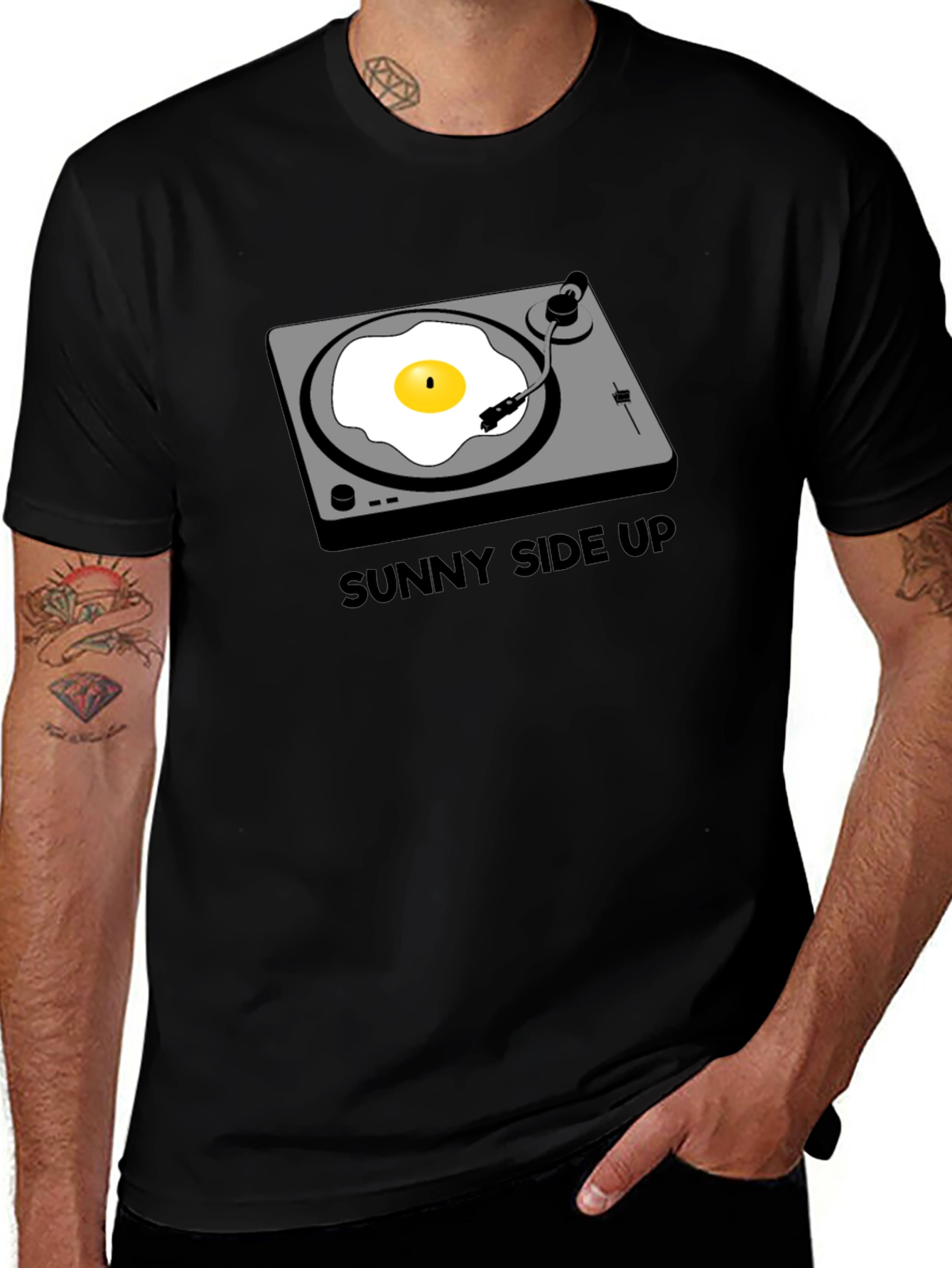 Variant 18 of Sunny Side Up Turntable T-Shirt