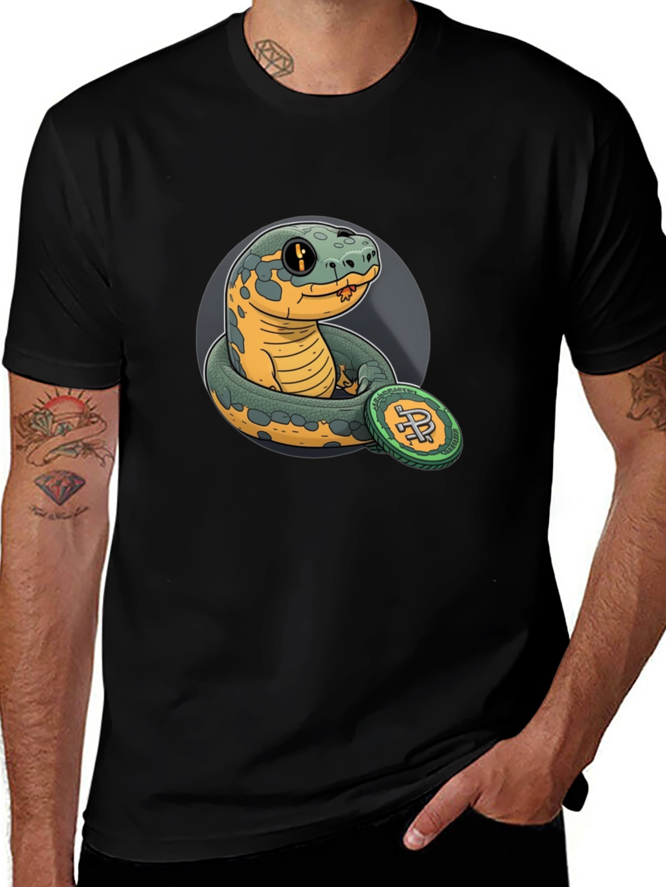 Snake Coin T-Shirt - Crypto Reptile Tee