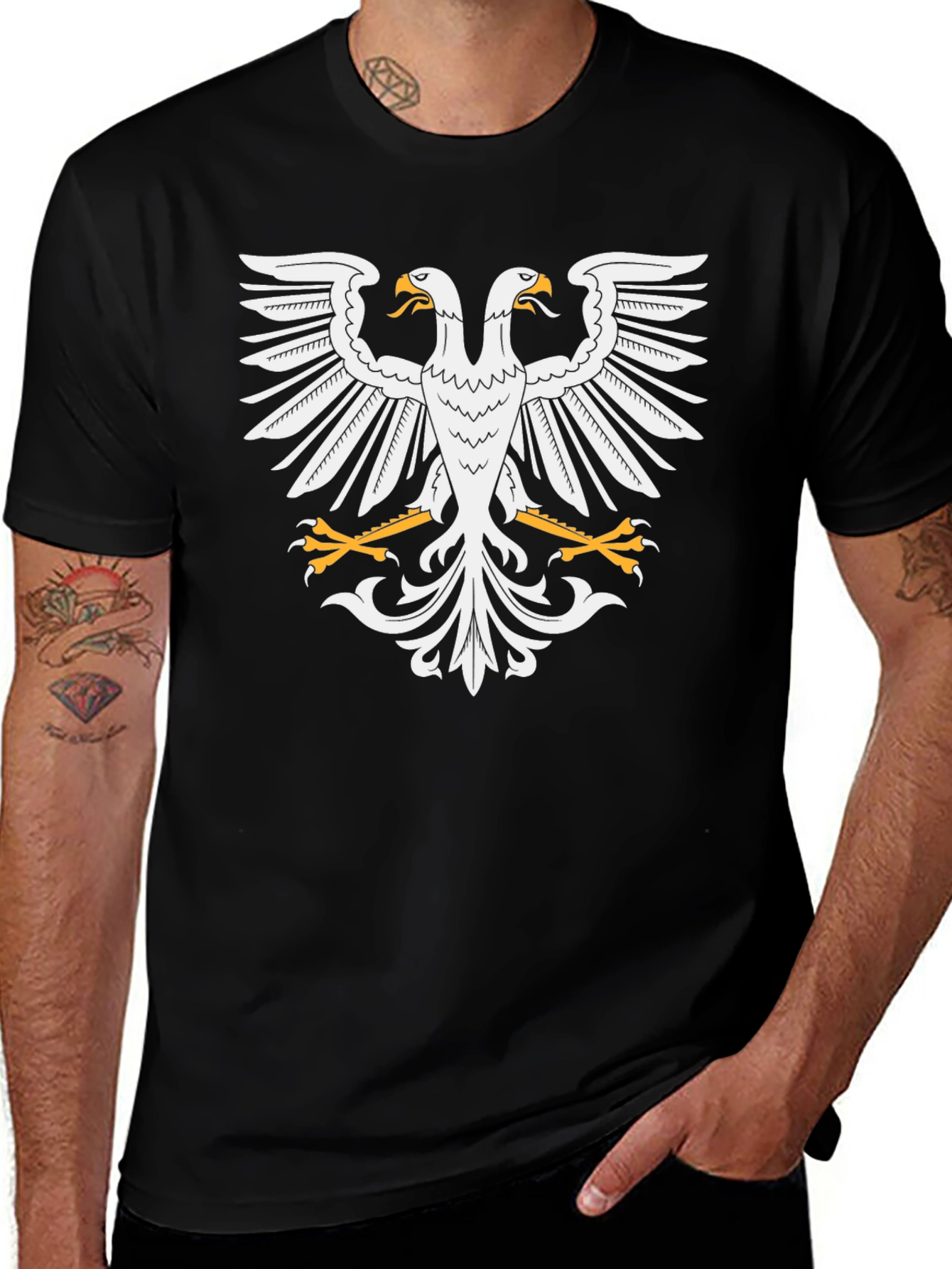 Variant 17 of Double-Headed Eagle Graphic Tee