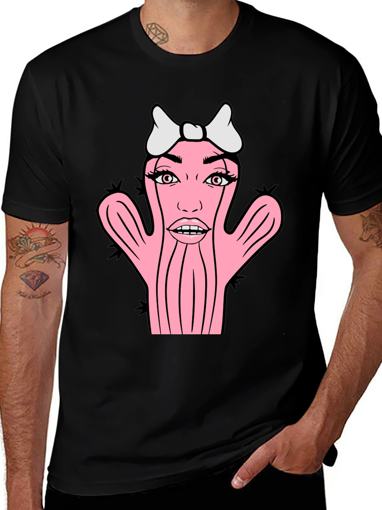 Variant 5 of Novelty Cactus Woman Graphic T-Shirt