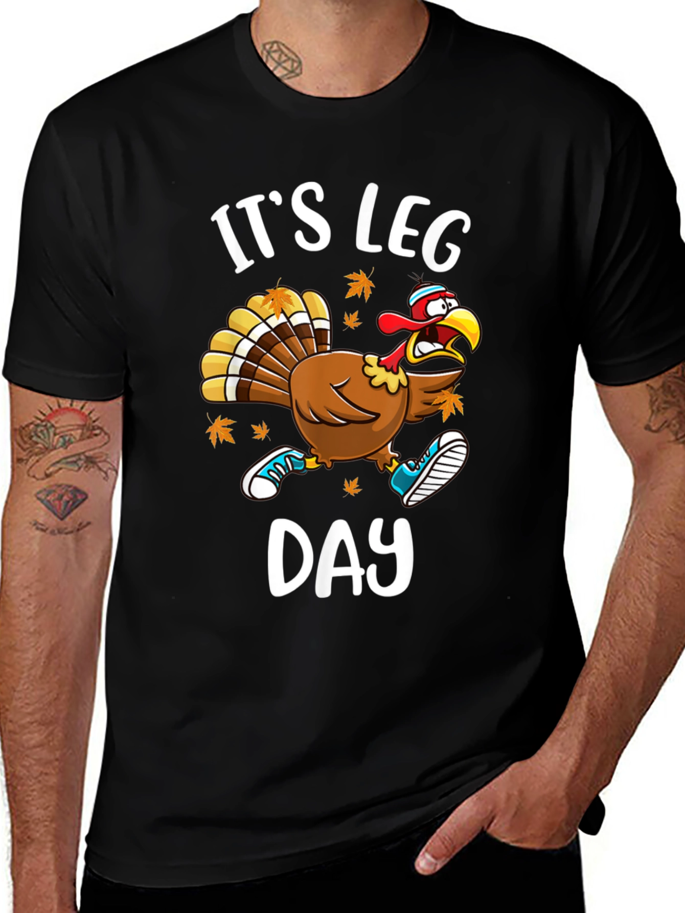 It's Leg Day Turkey T-Shirt - Thanksgiving Gym Humor