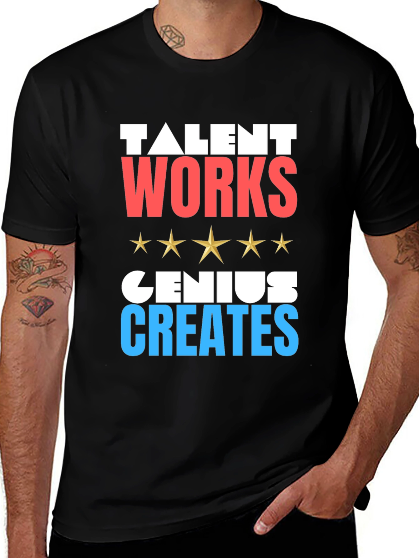 Variant 15 of Talent Works Genius Creates Graphic Tee