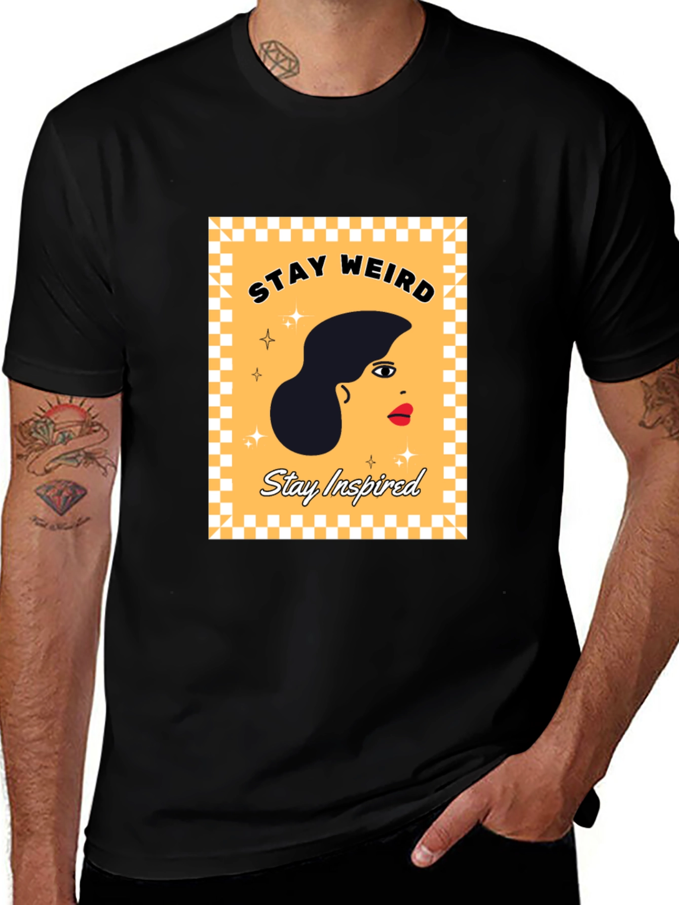 Variant 14 of Stay Weird, Stay Inspired Graphic Tee