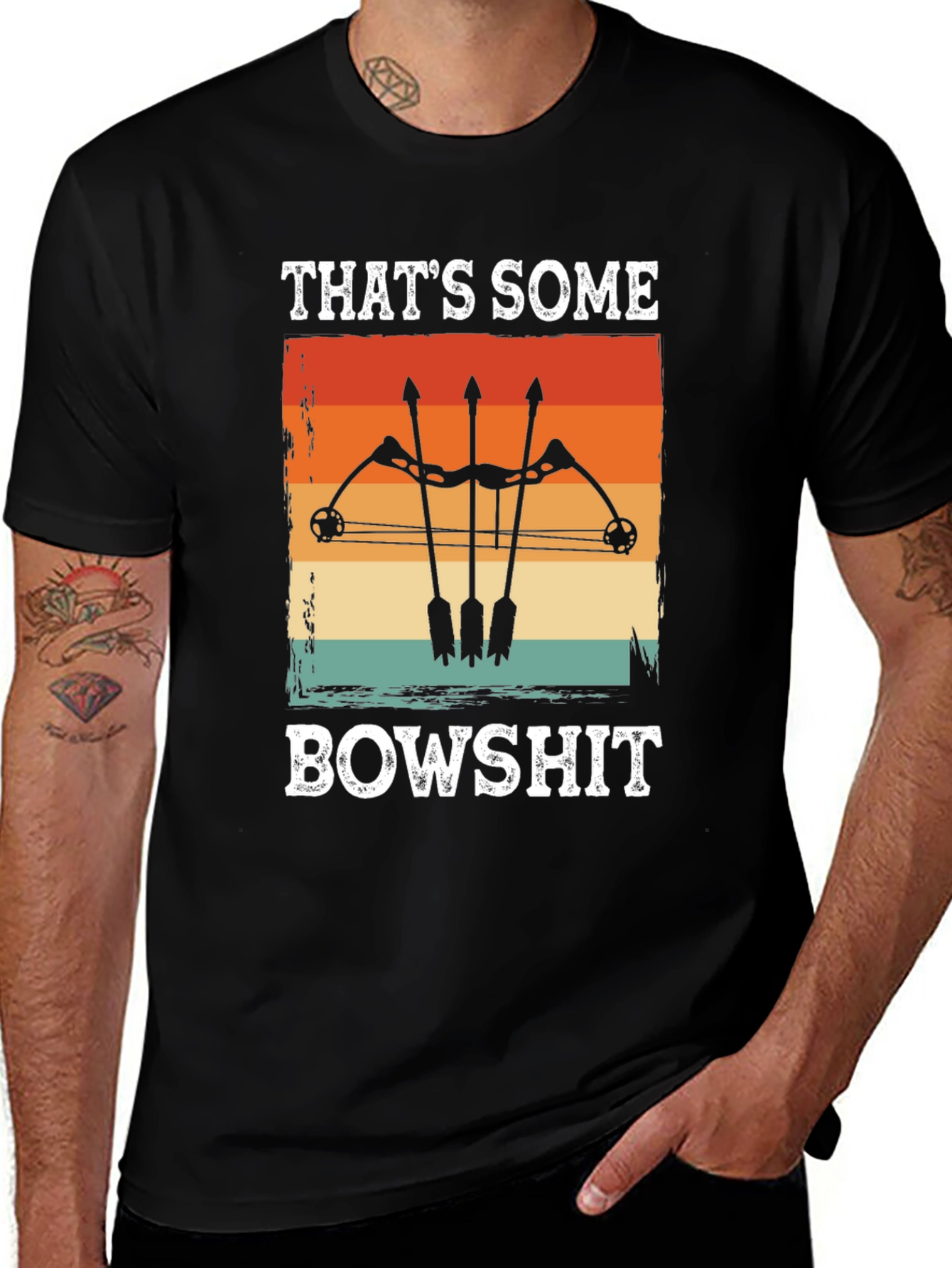 Variant 8 of That's Some Bowshit T-Shirt - Funny Archery Tee