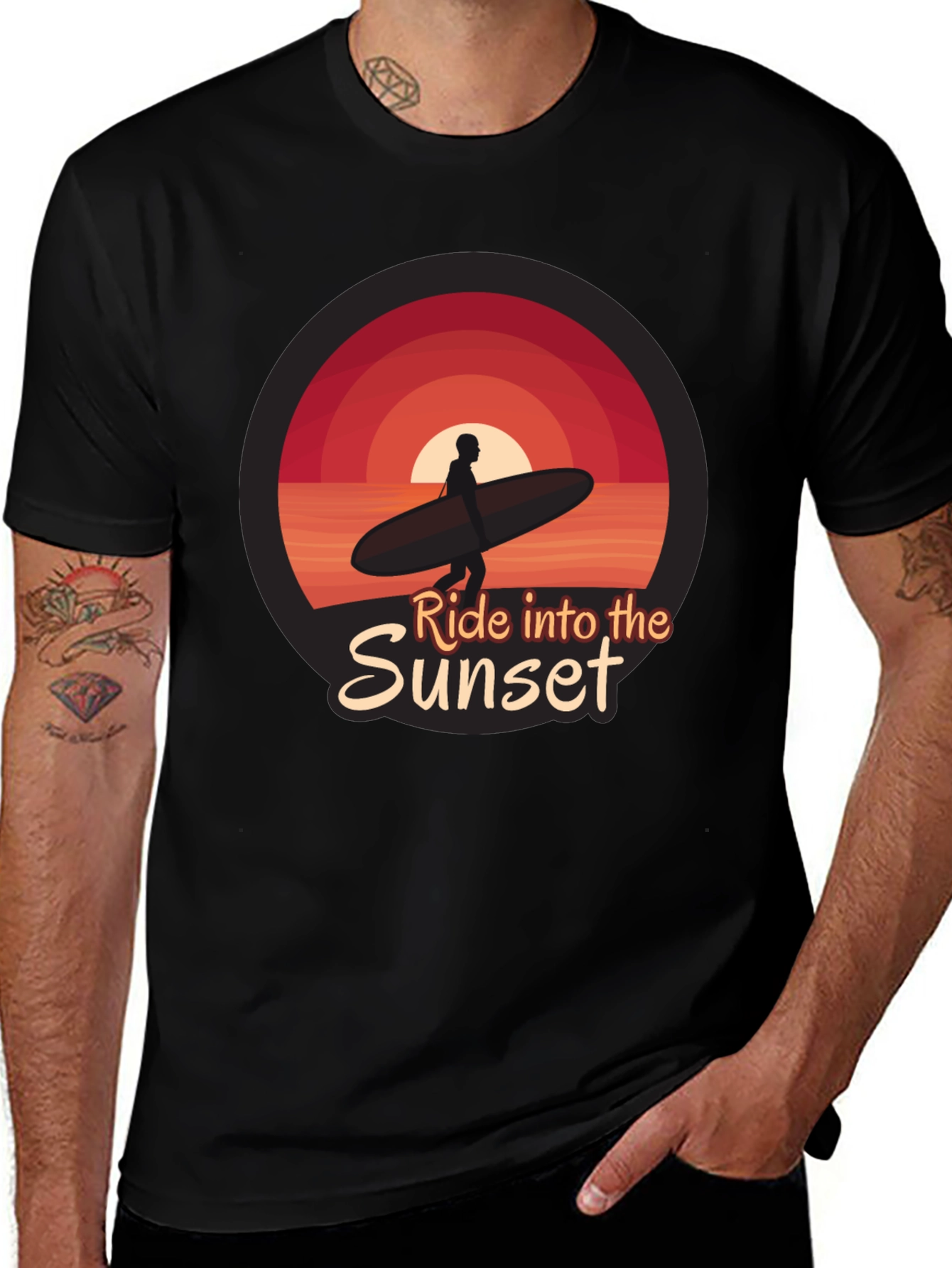Variant 15 of Ride into the Sunset Graphic Tee