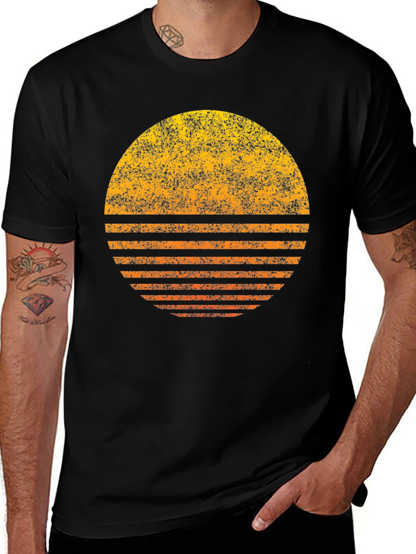 Variant 24 of Retro Sunset Graphic Tee - Vintage Style Comfort