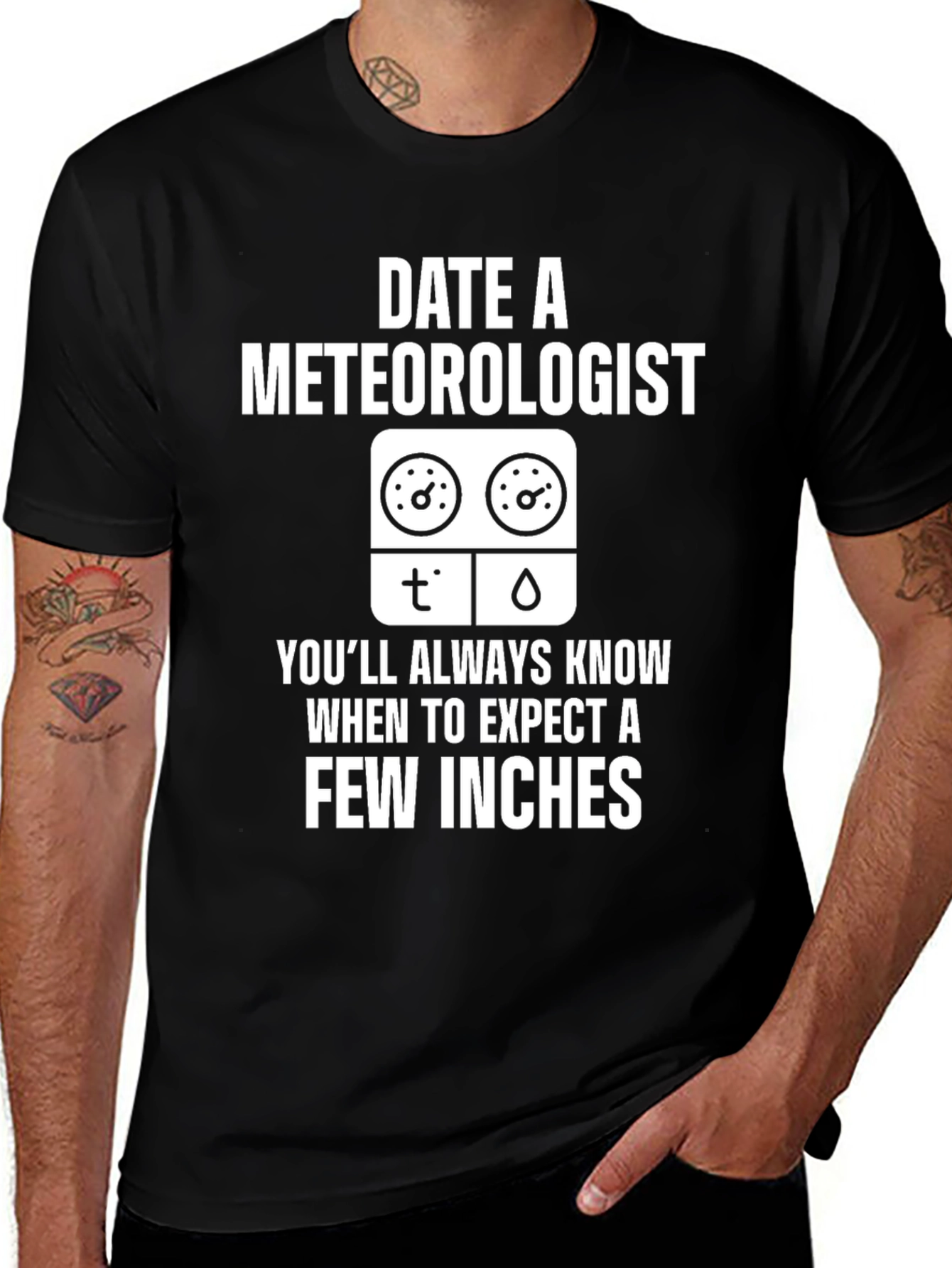 Variant 11 of Date a Meteorologist Funny Graphic T-Shirt