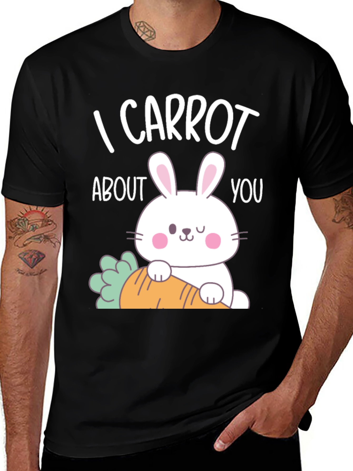 Variant 2 of I Carrot About You Bunny T-Shirt