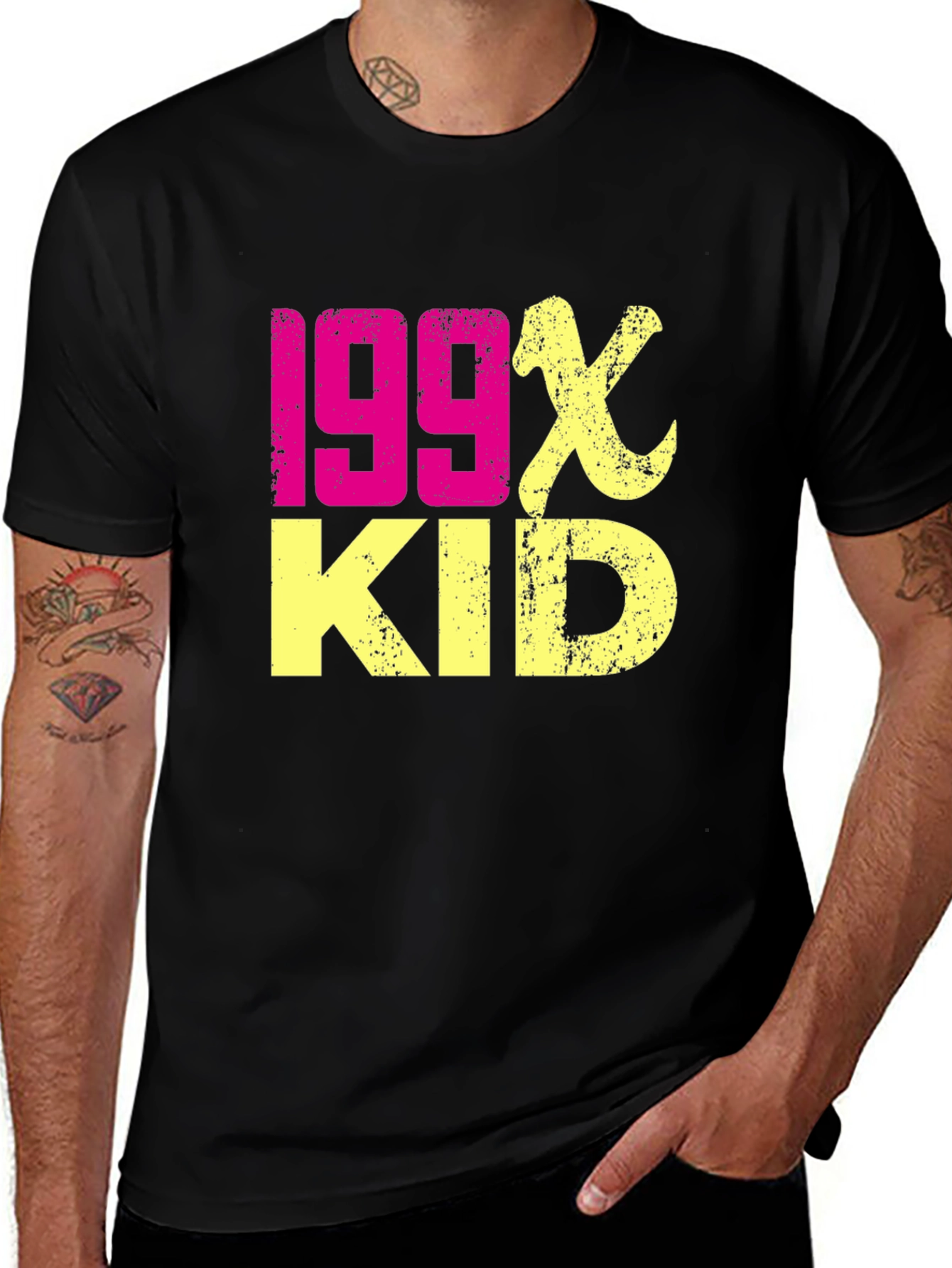 Variant 26 of 199x Kid Graphic Tee - Retro Style