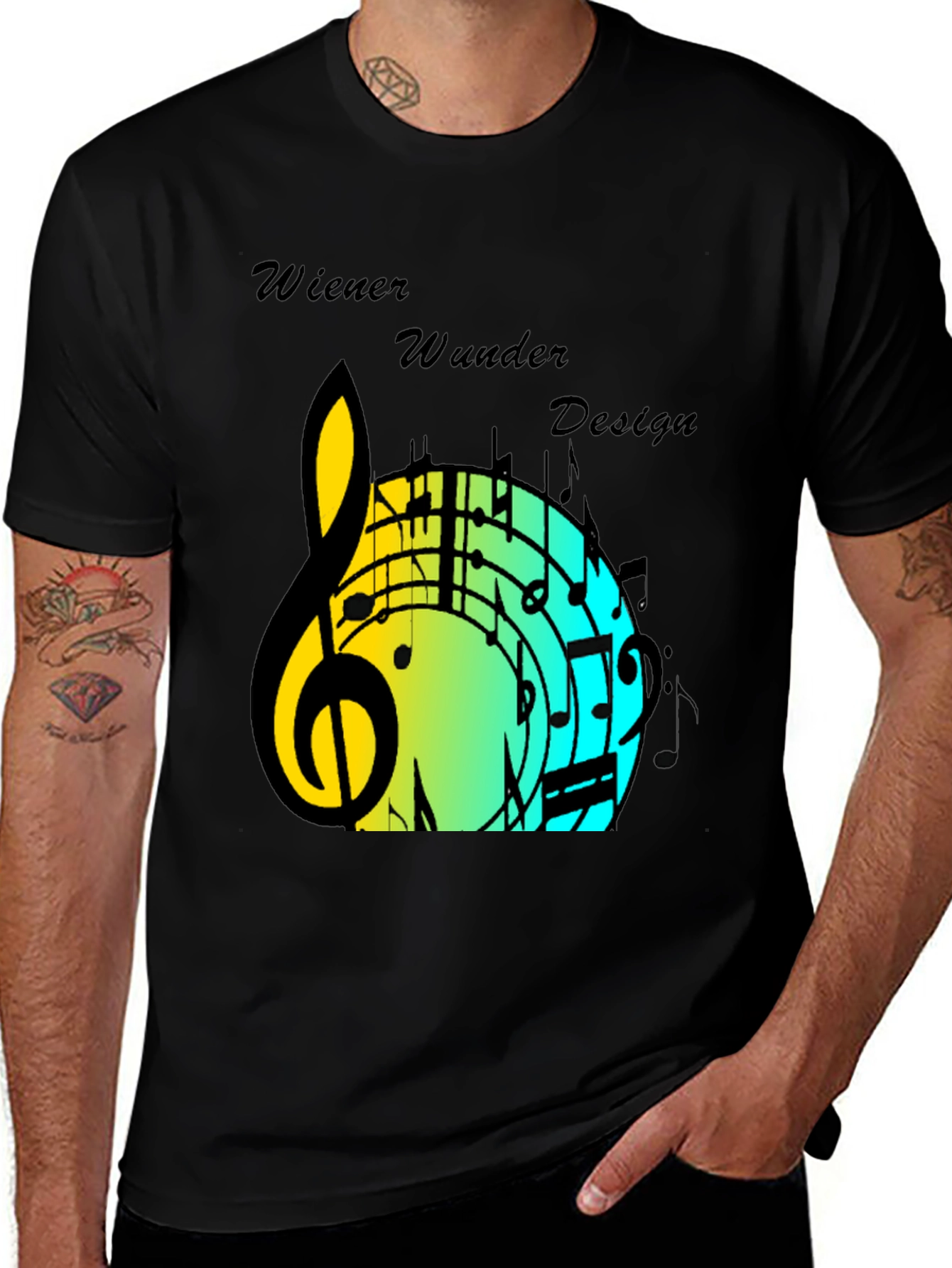 Variant 27 of Music Design T-Shirt - Wiener Wunder Design