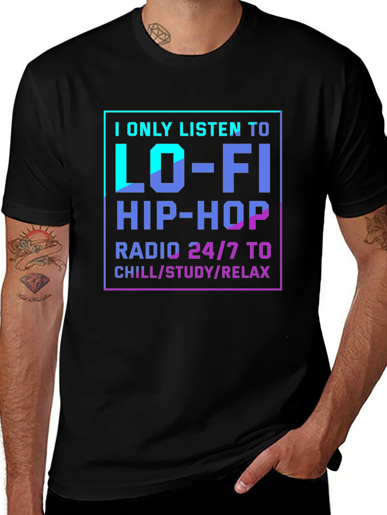 Lo-Fi Hip-Hop Radio T-Shirt - Chill Study Relax